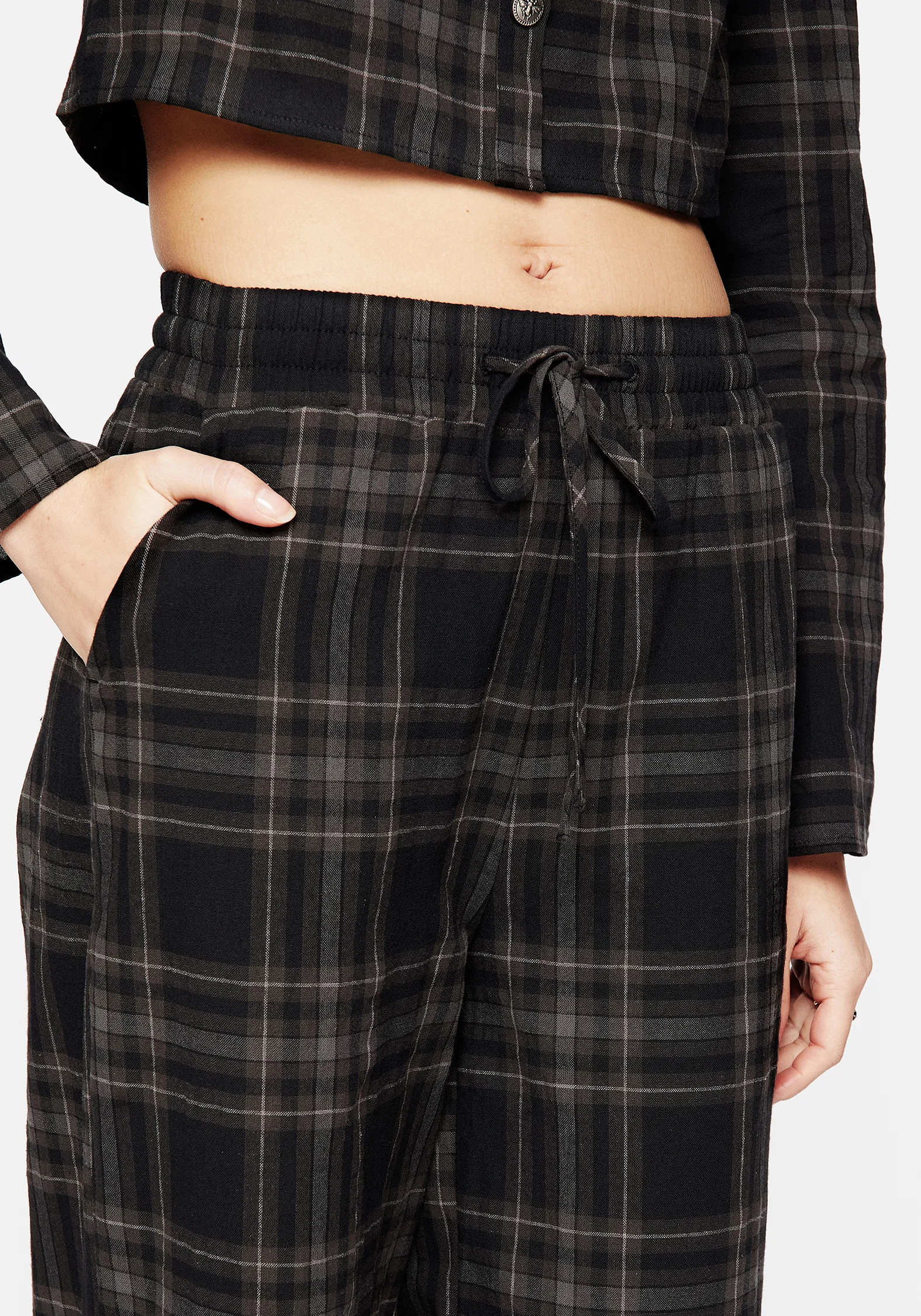 Clover Check Crop Trousers - Image 2