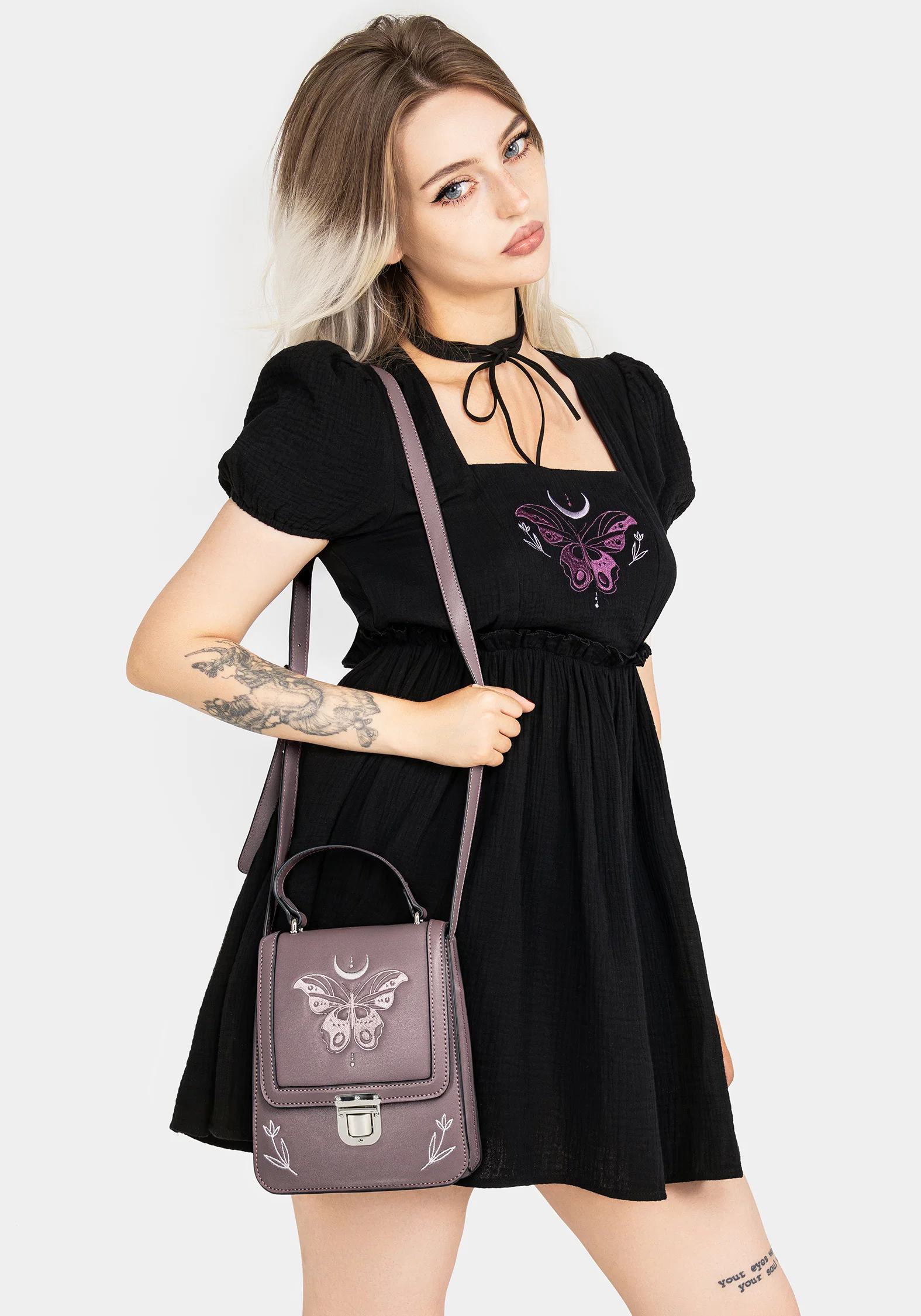 Cocoon Butterfly Crossbody Mini Satchel Bag - Image 12