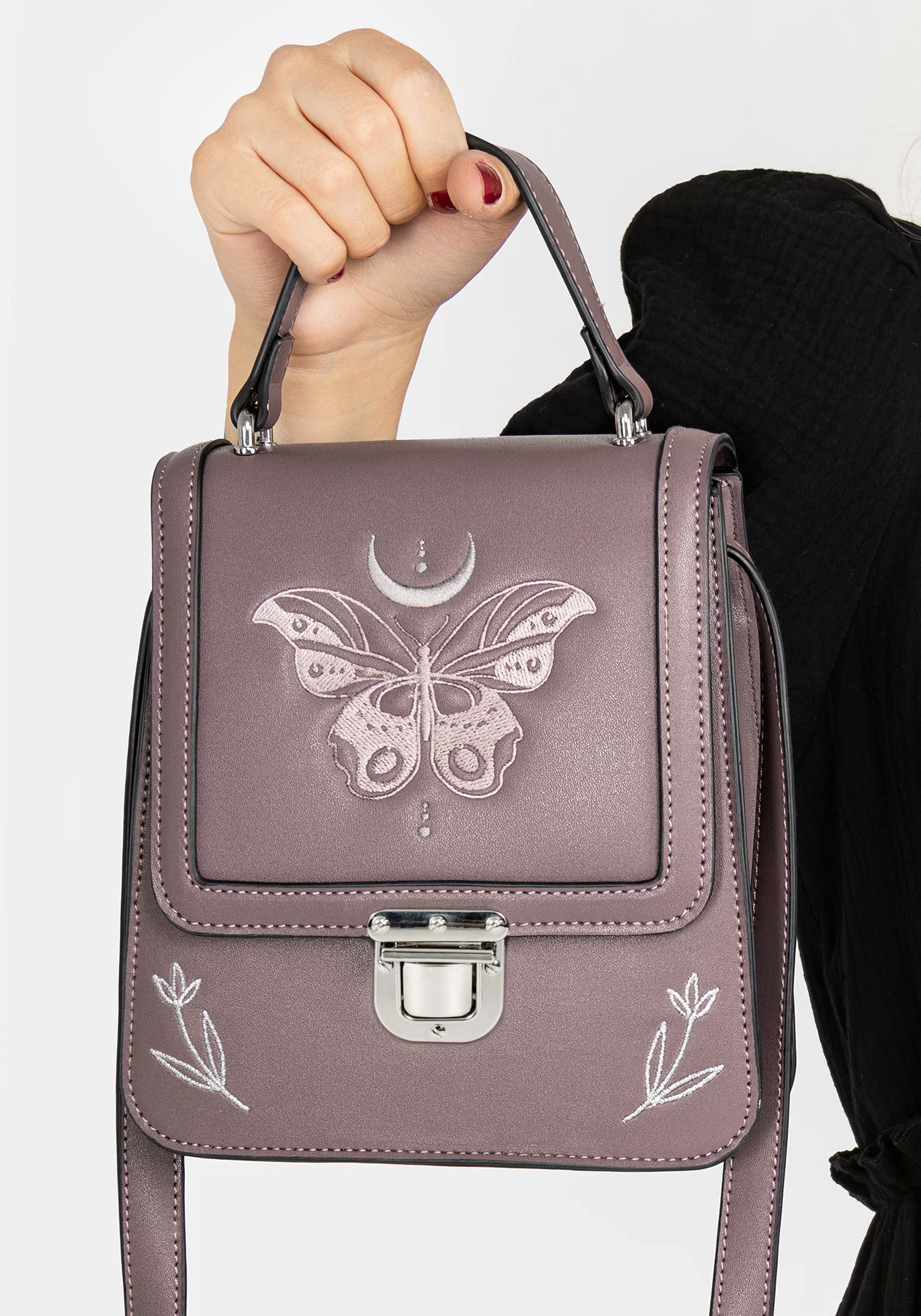 Cocoon Butterfly Crossbody Mini Satchel Bag - Image 7