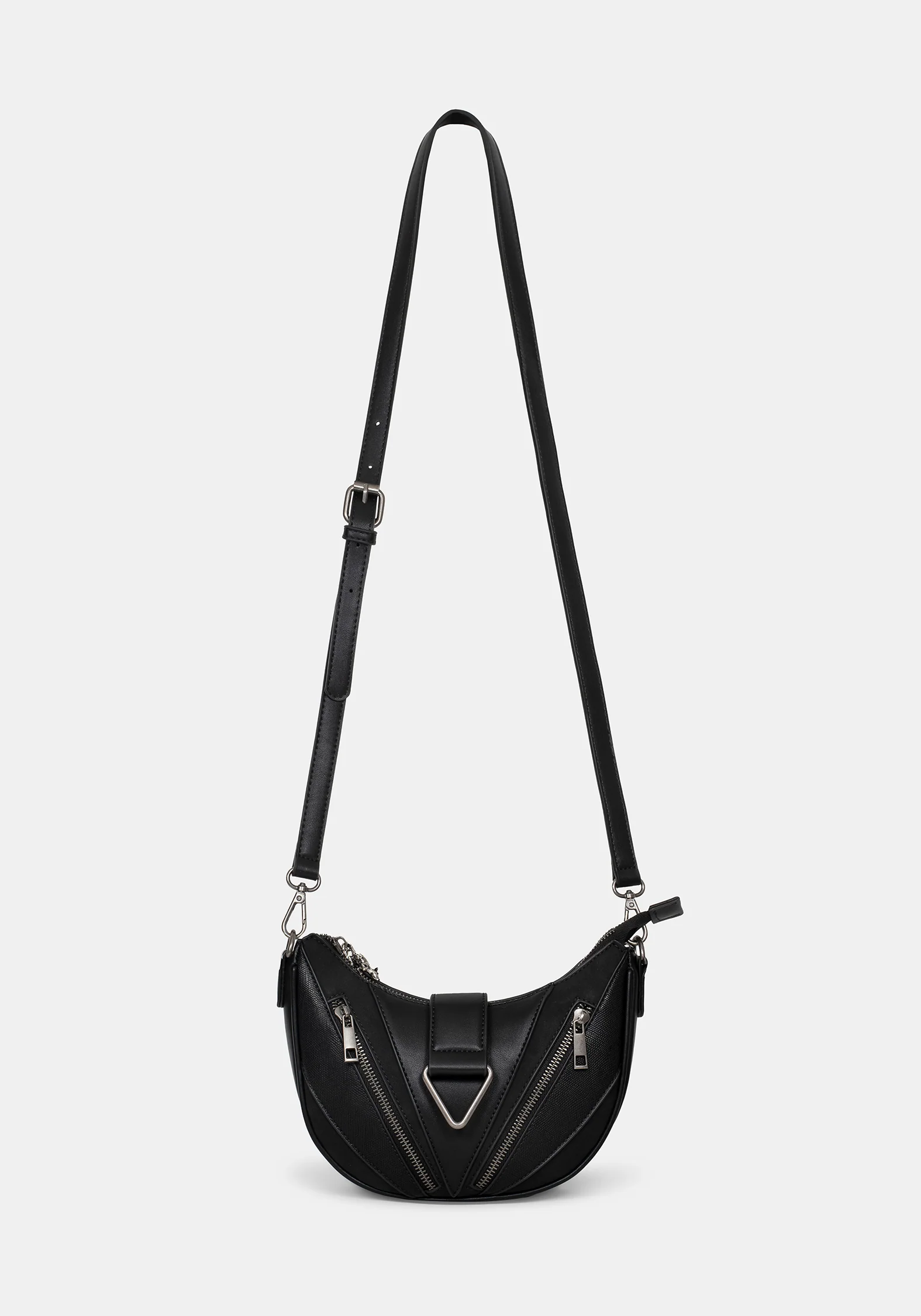 Colette Rat Zip Triangle Hardware Shoulder Bag - Image 10