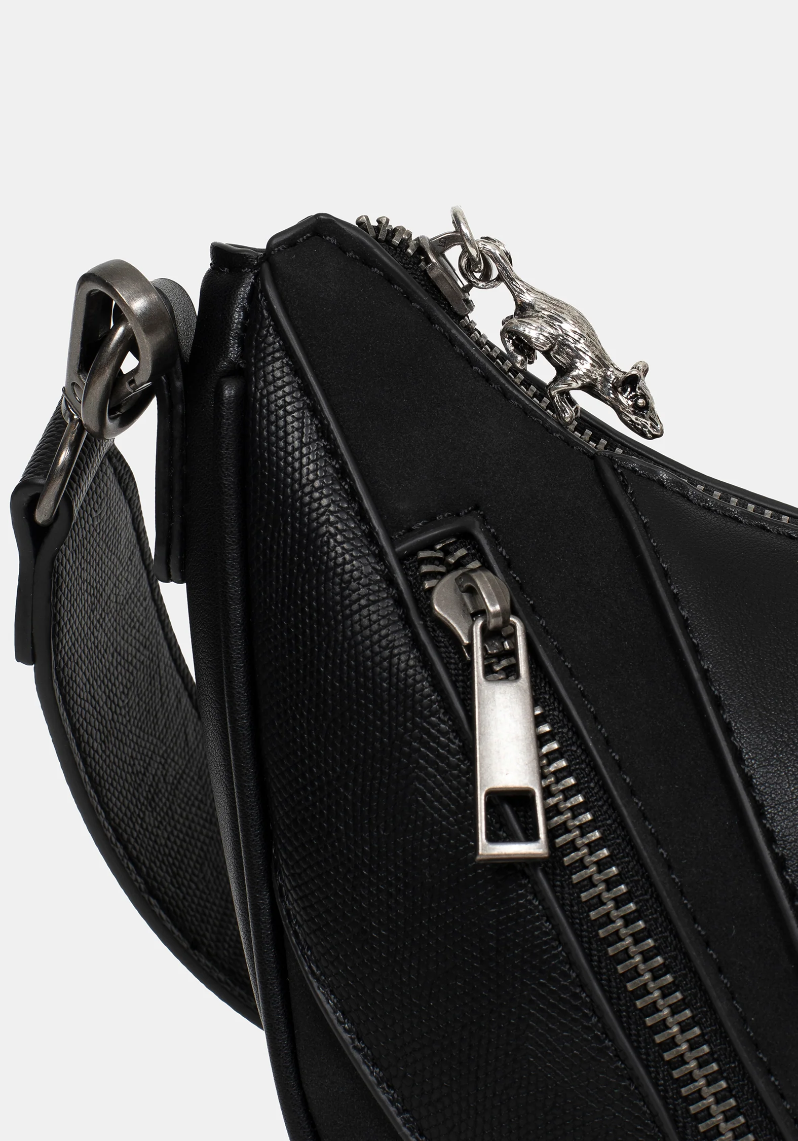Colette Rat Zip Triangle Hardware Shoulder Bag - Image 4