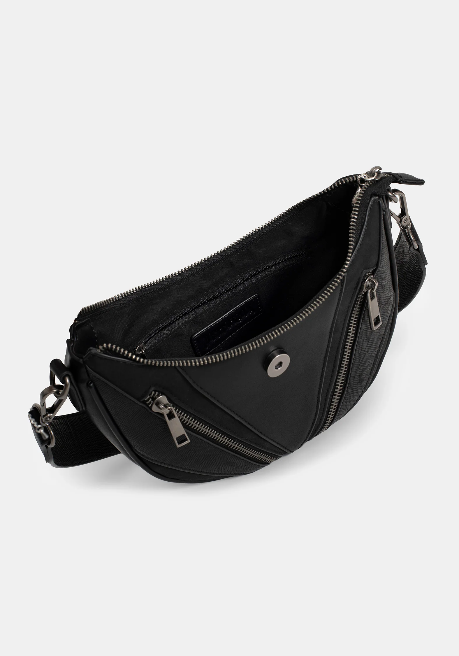 Colette Rat Zip Triangle Hardware Shoulder Bag - Image 7