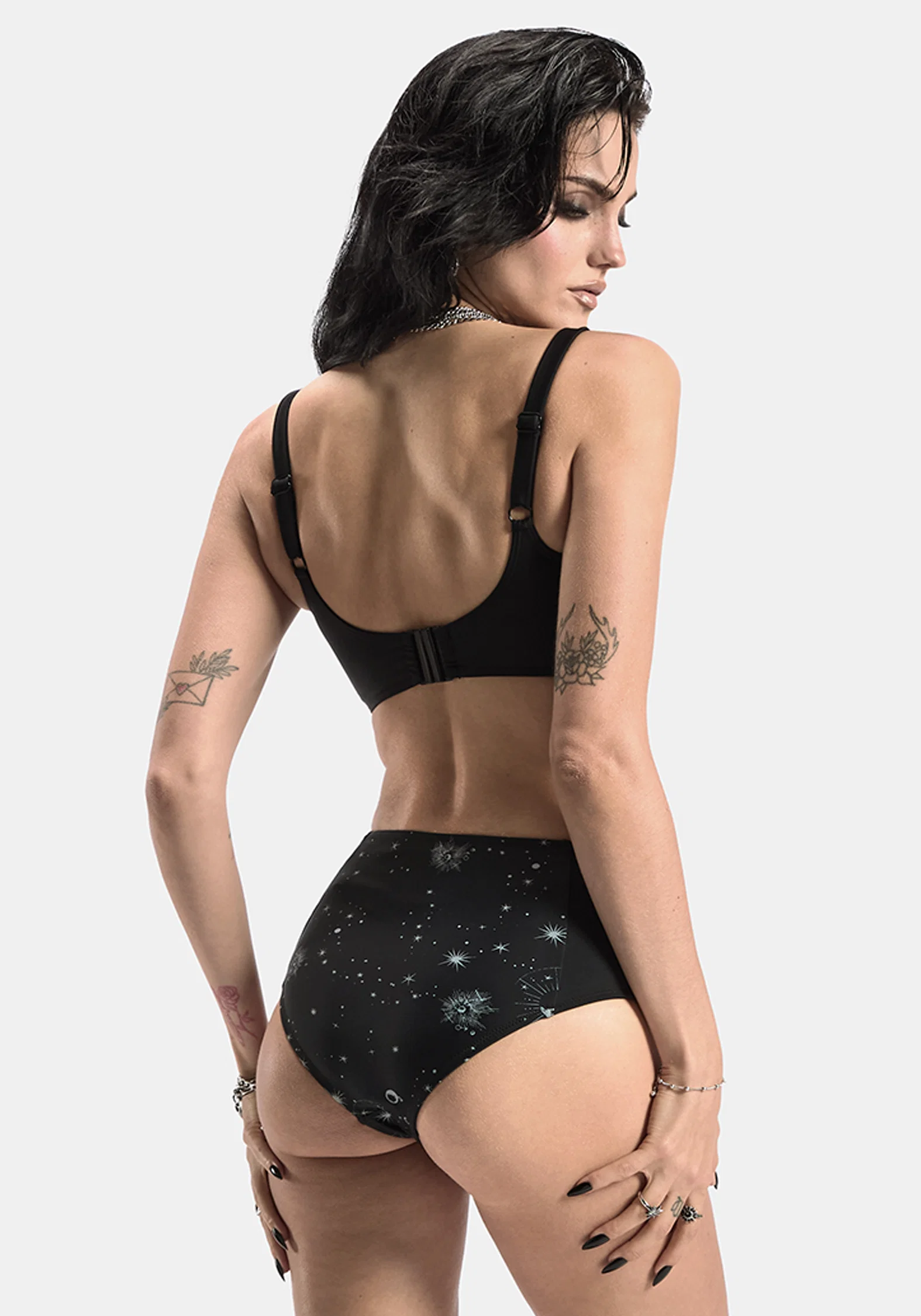 Comet Celestial Printed Balconette Bikini Top - Image 4