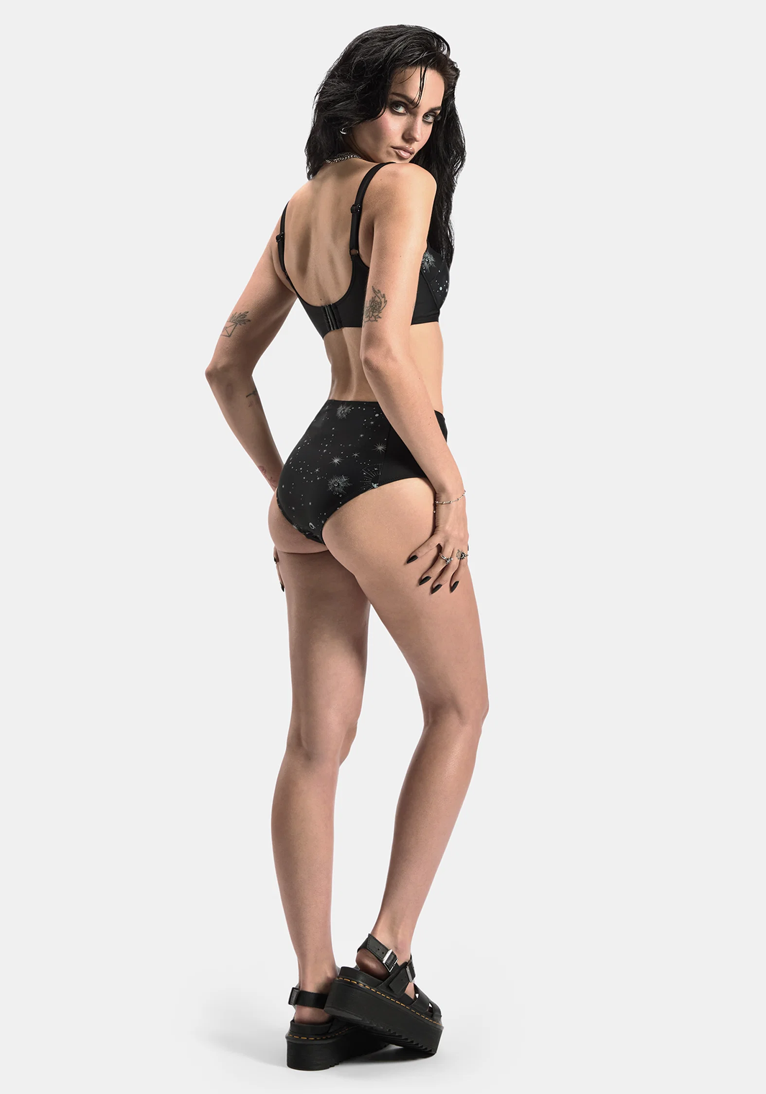 Comet Celestial Printed Balconette Bikini Top - Image 7