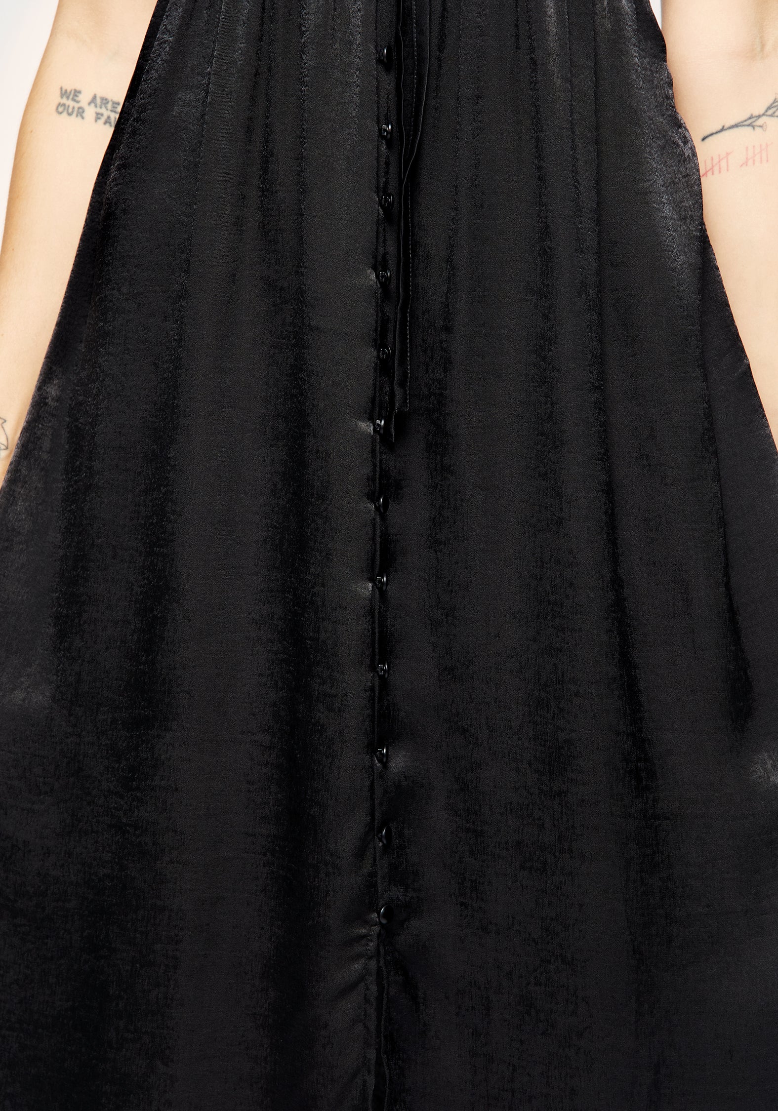 Conjure Satin Lace Trim Cami Midi Dress - Image 5