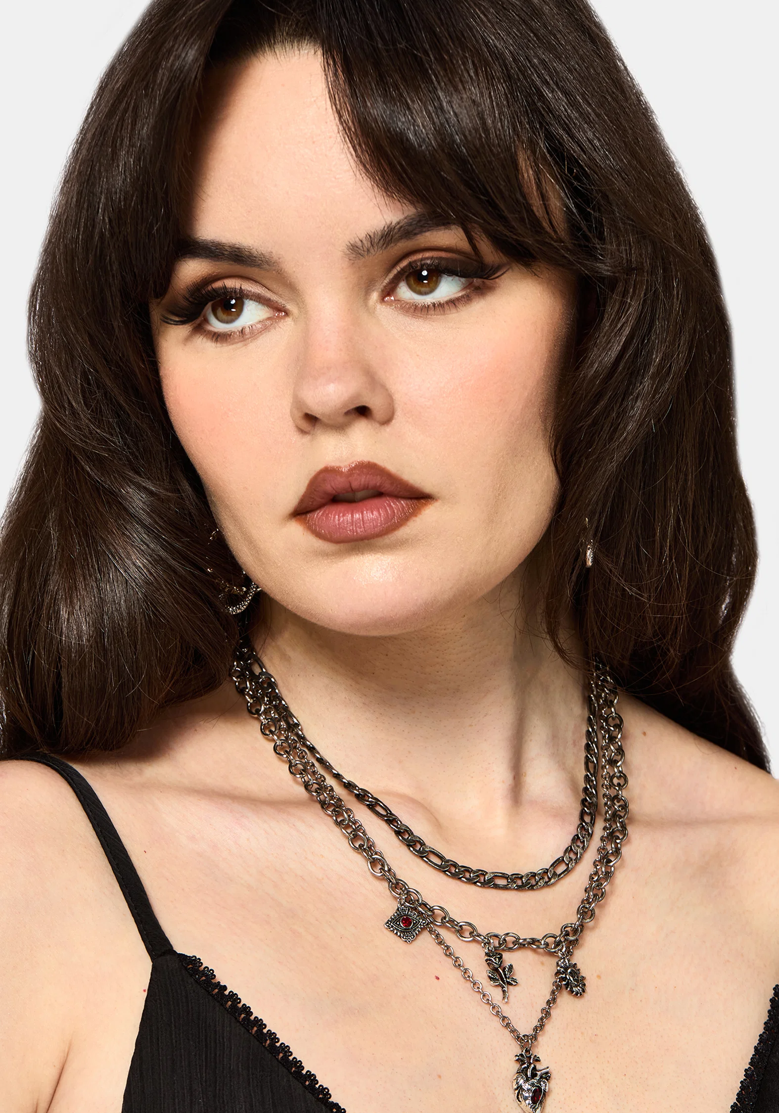 Corium and Anatomical Chain Layered Heart Necklace - Image 3