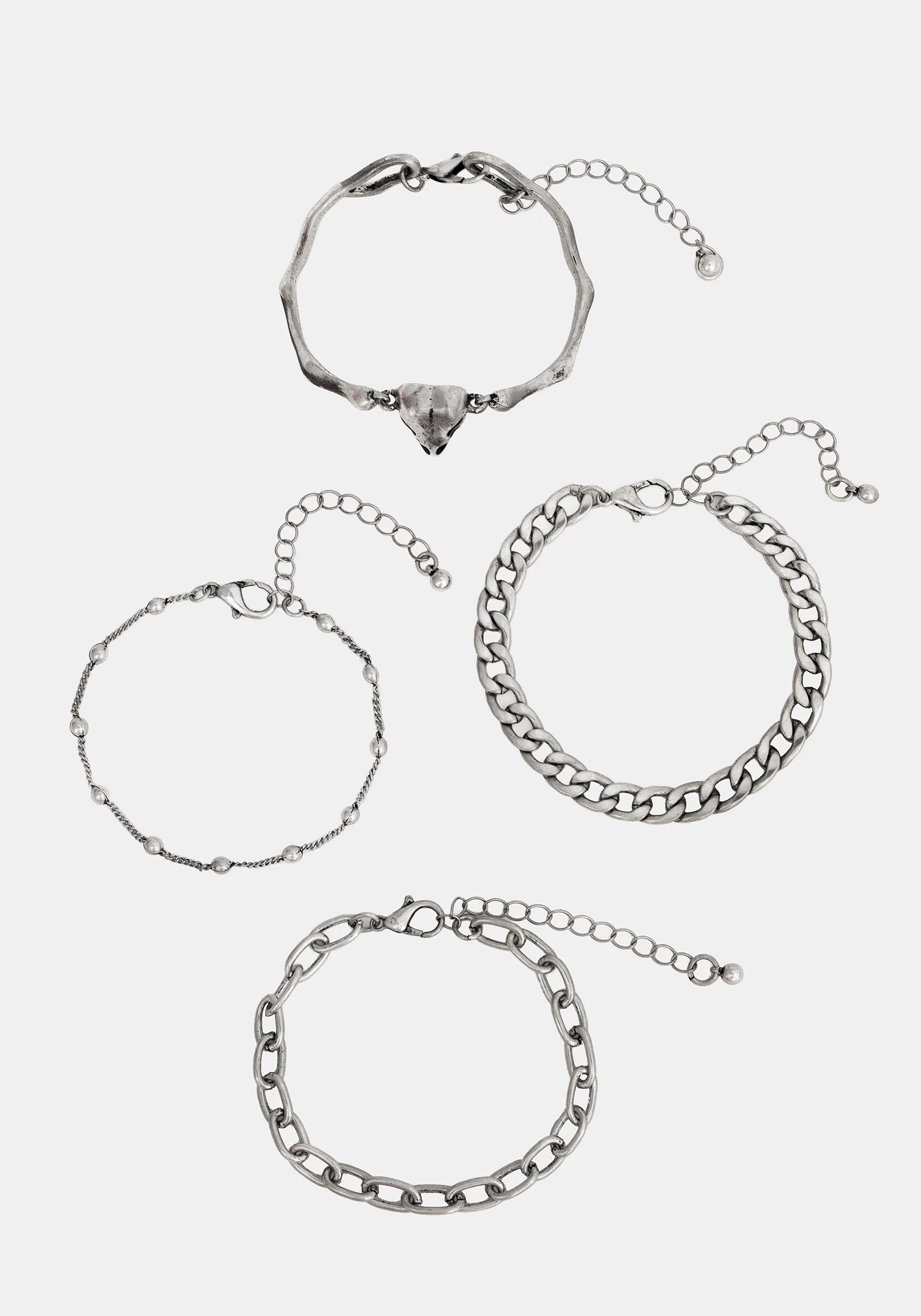 Corvus Bird Skull Bracelet Set - Image 6