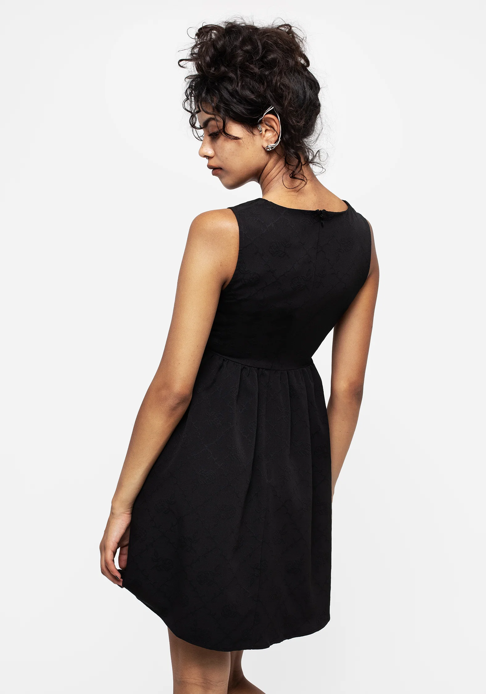 Cosette V-Neck Mini Smock Dress - Image 4