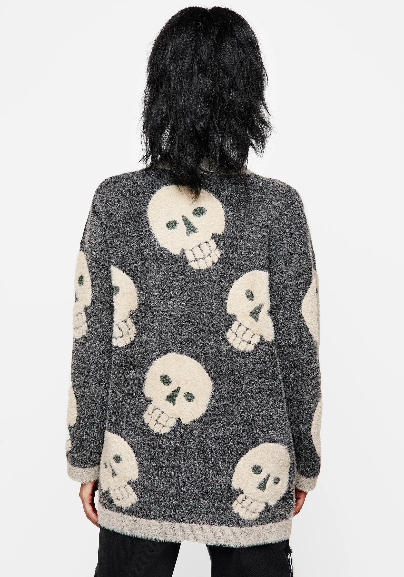 Crania Fluffy Knit Cardigan - Image 3