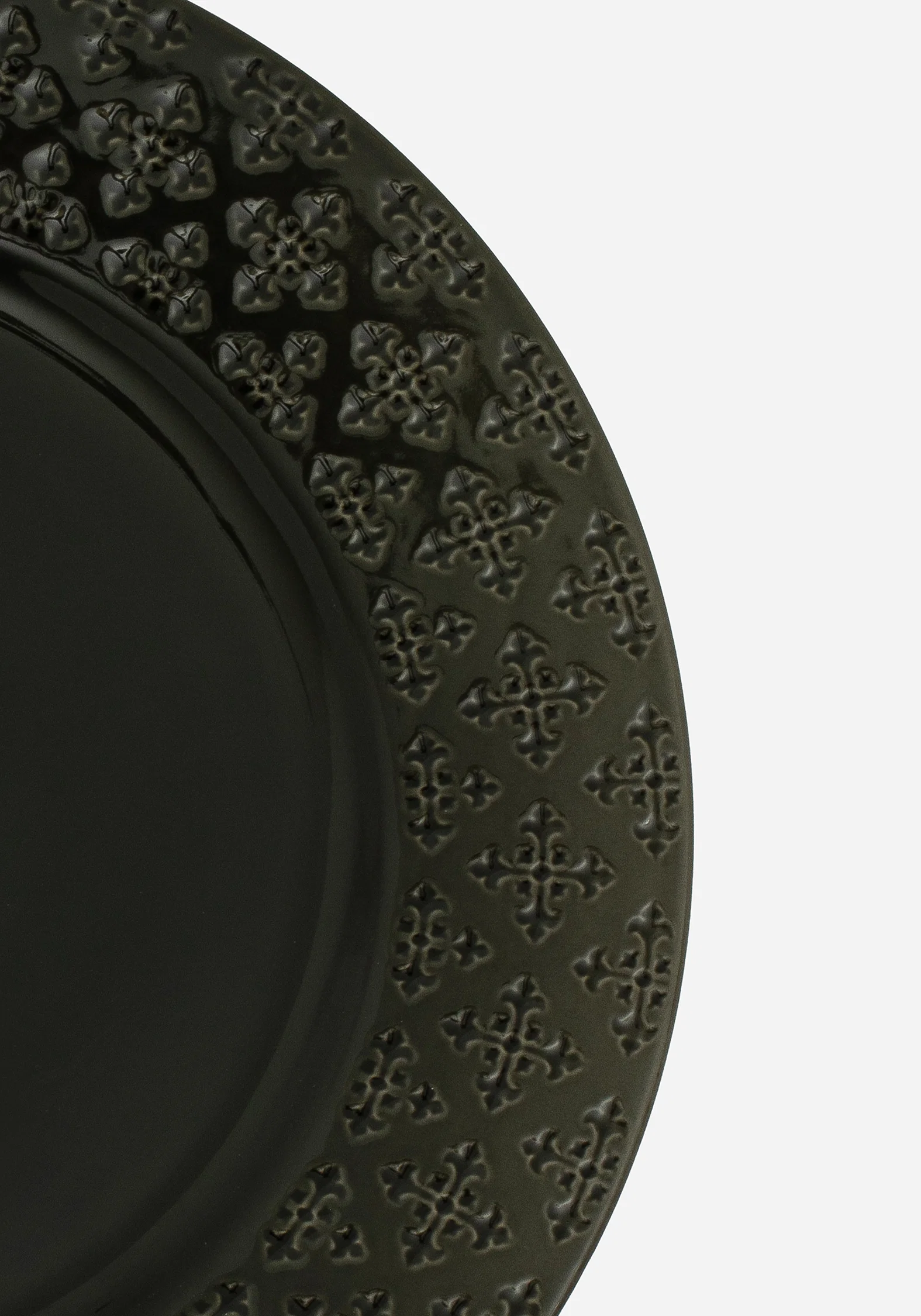 Crux Debossed Ombre Dinner Plate (4 Piece Set) - Image 2