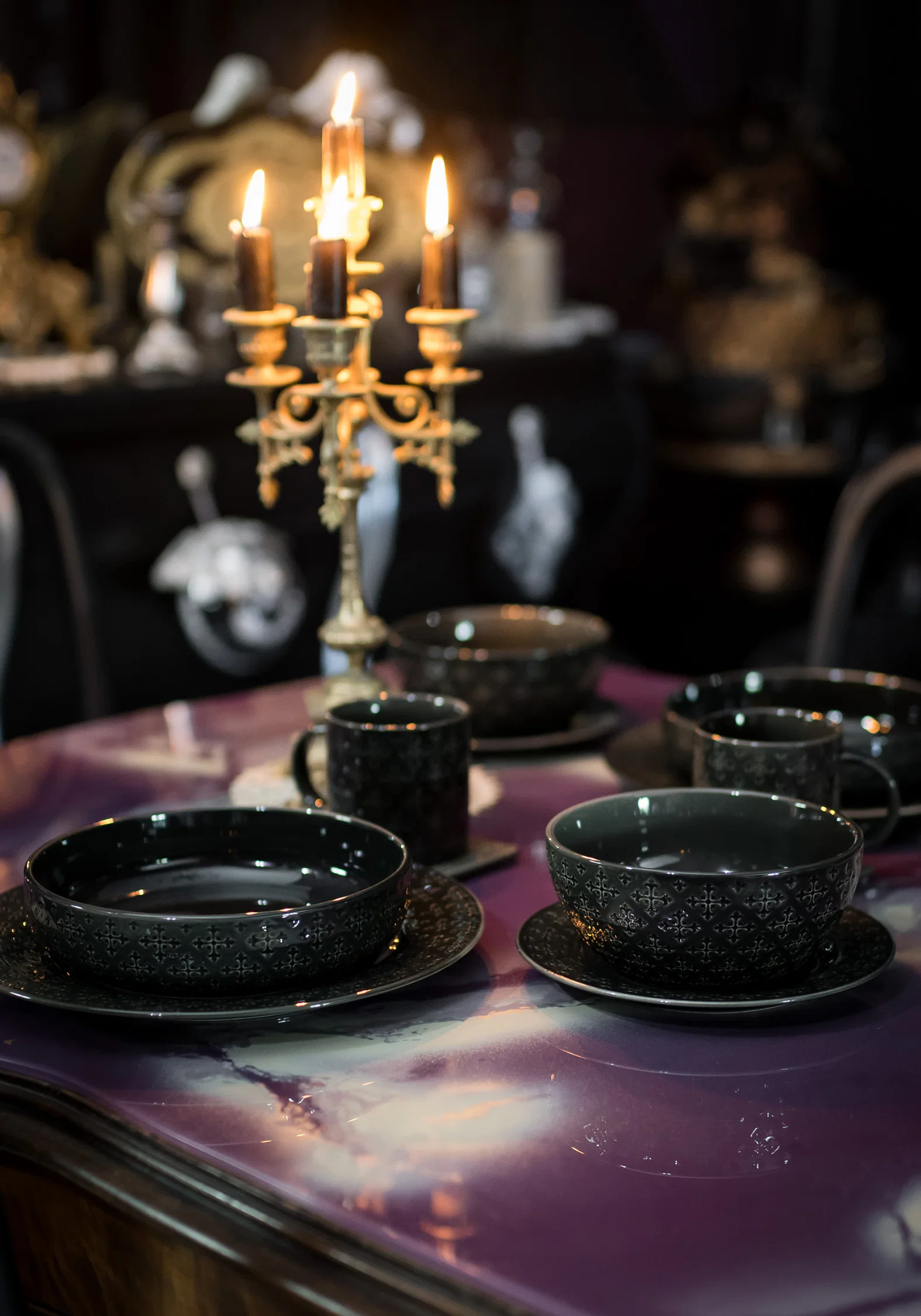 Crux Debossed Ombre Side Plate (4 Piece Set) - Image 2