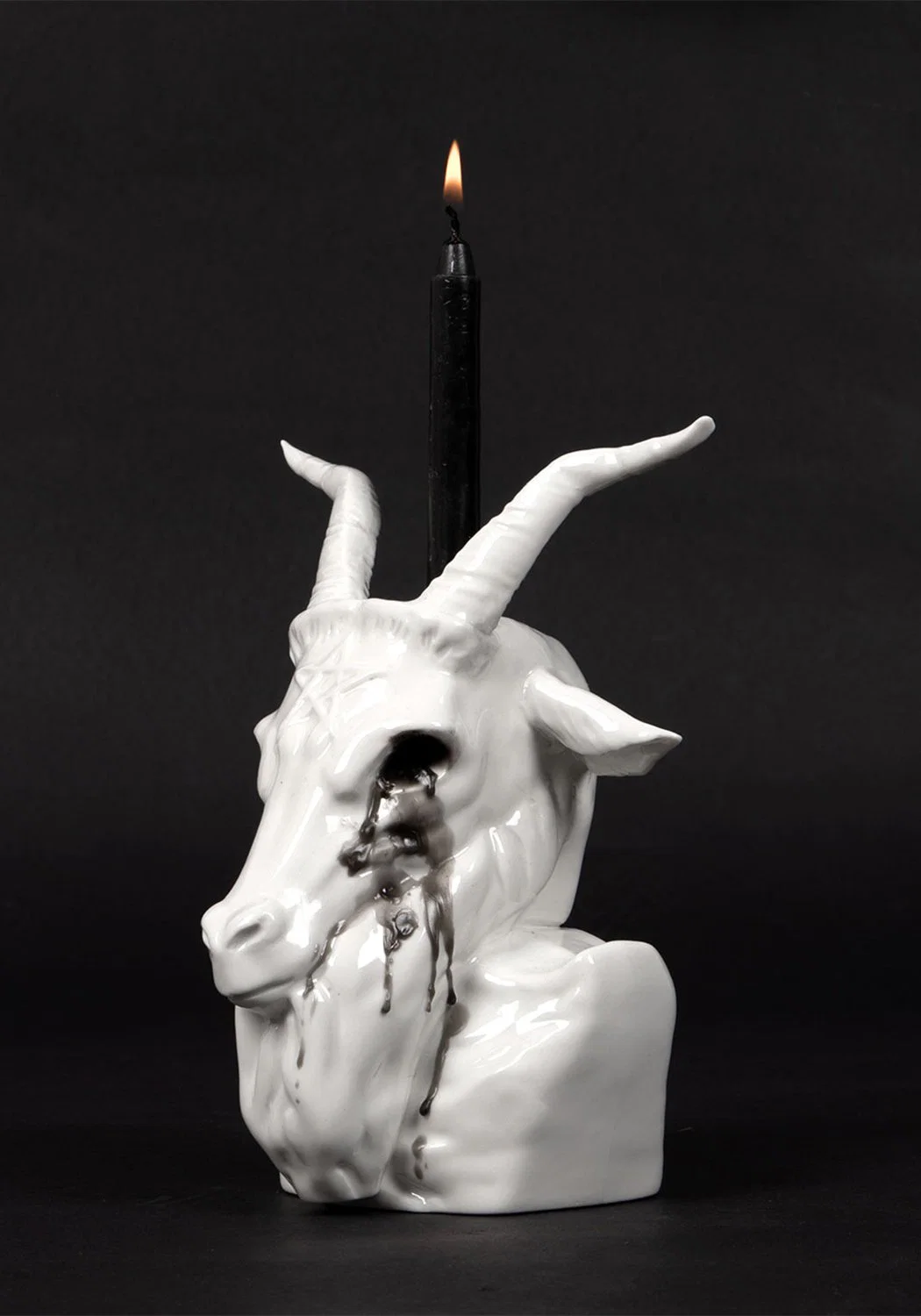 Crying Baphomet Candle Holder - Image 6