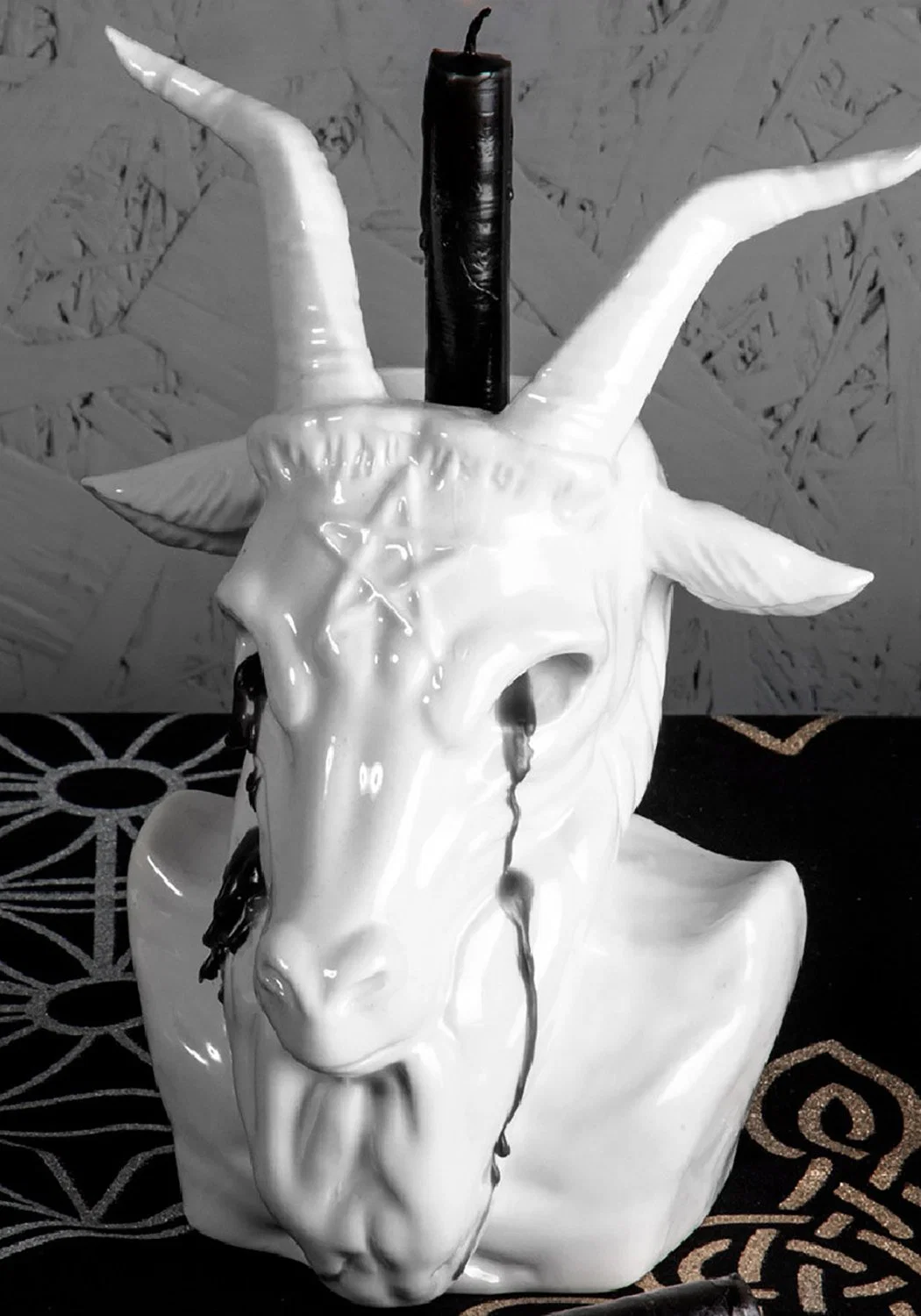 Crying Baphomet Candle Holder - Image 8