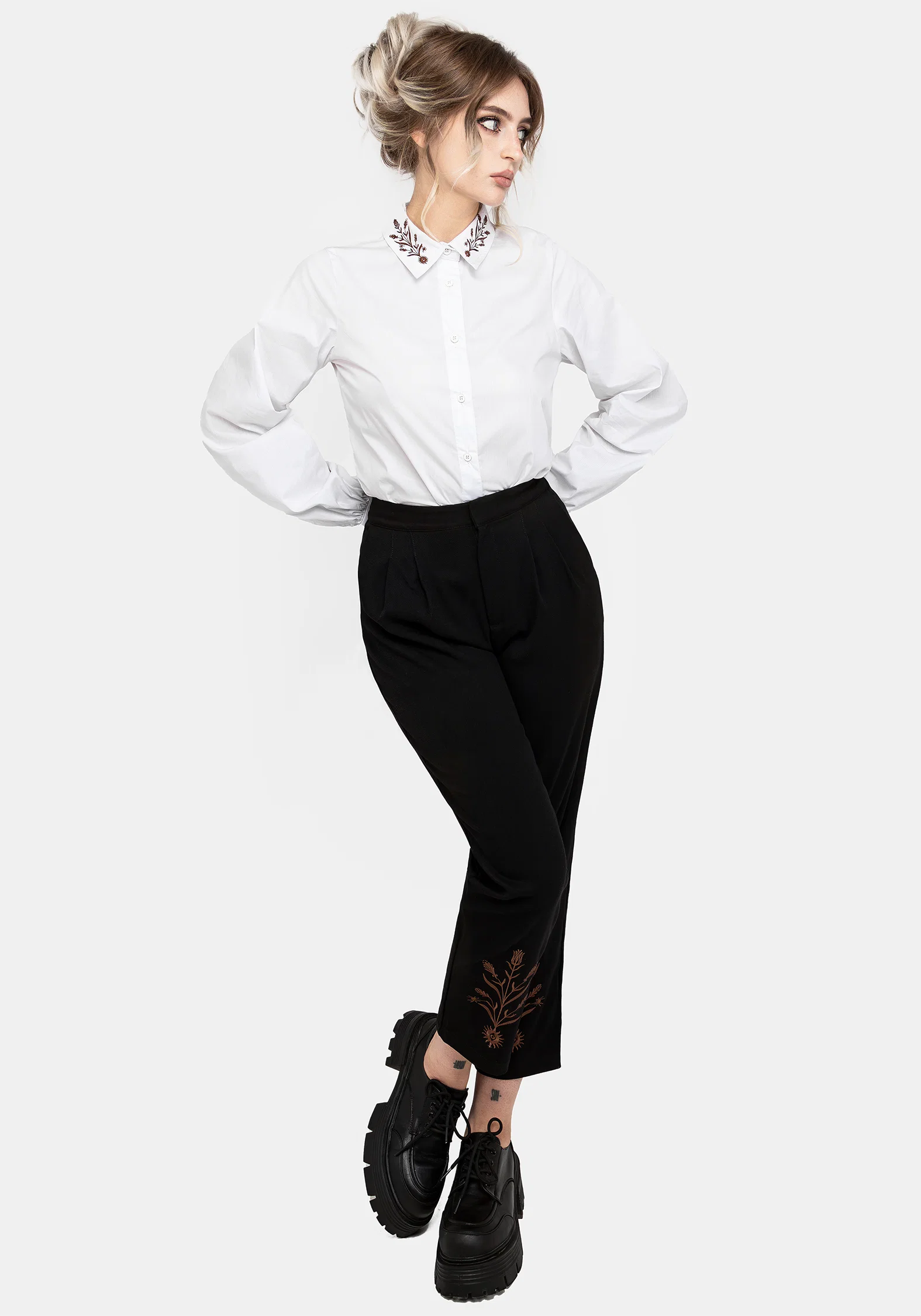 Cybele Embroidered Button Up Shirt - Image 5