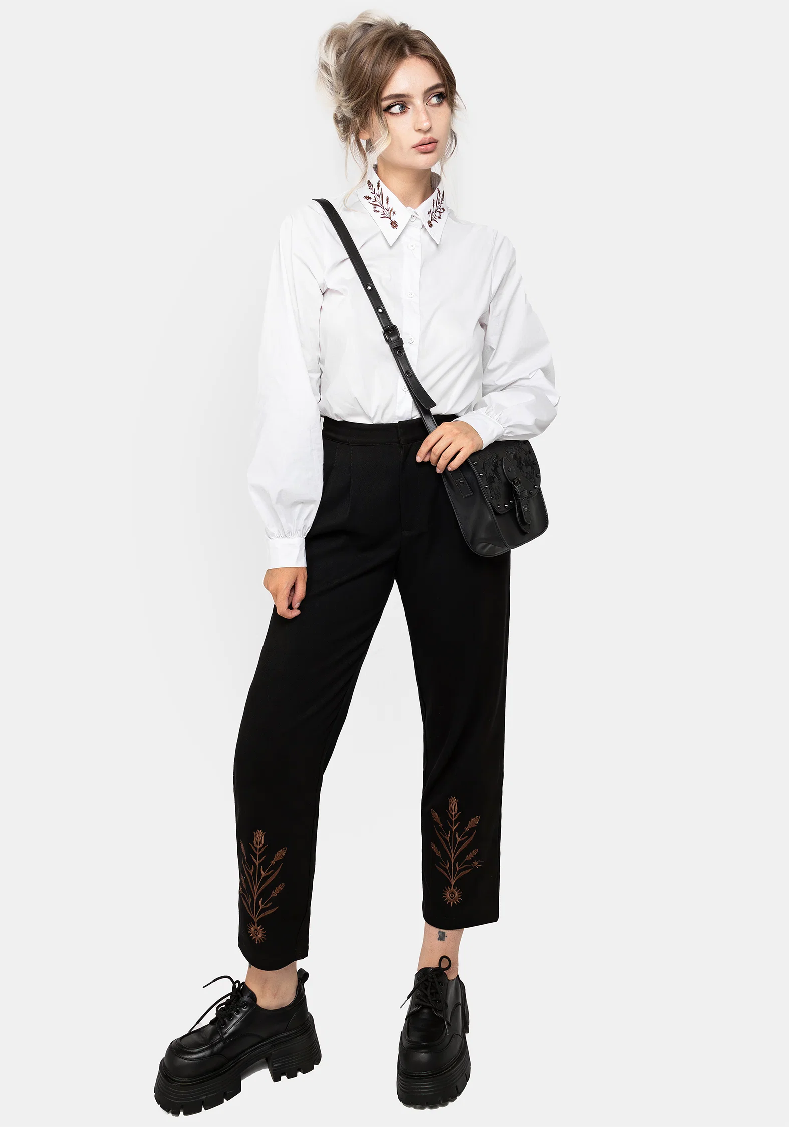 Cybele Embroidered Button Up Shirt - Image 6
