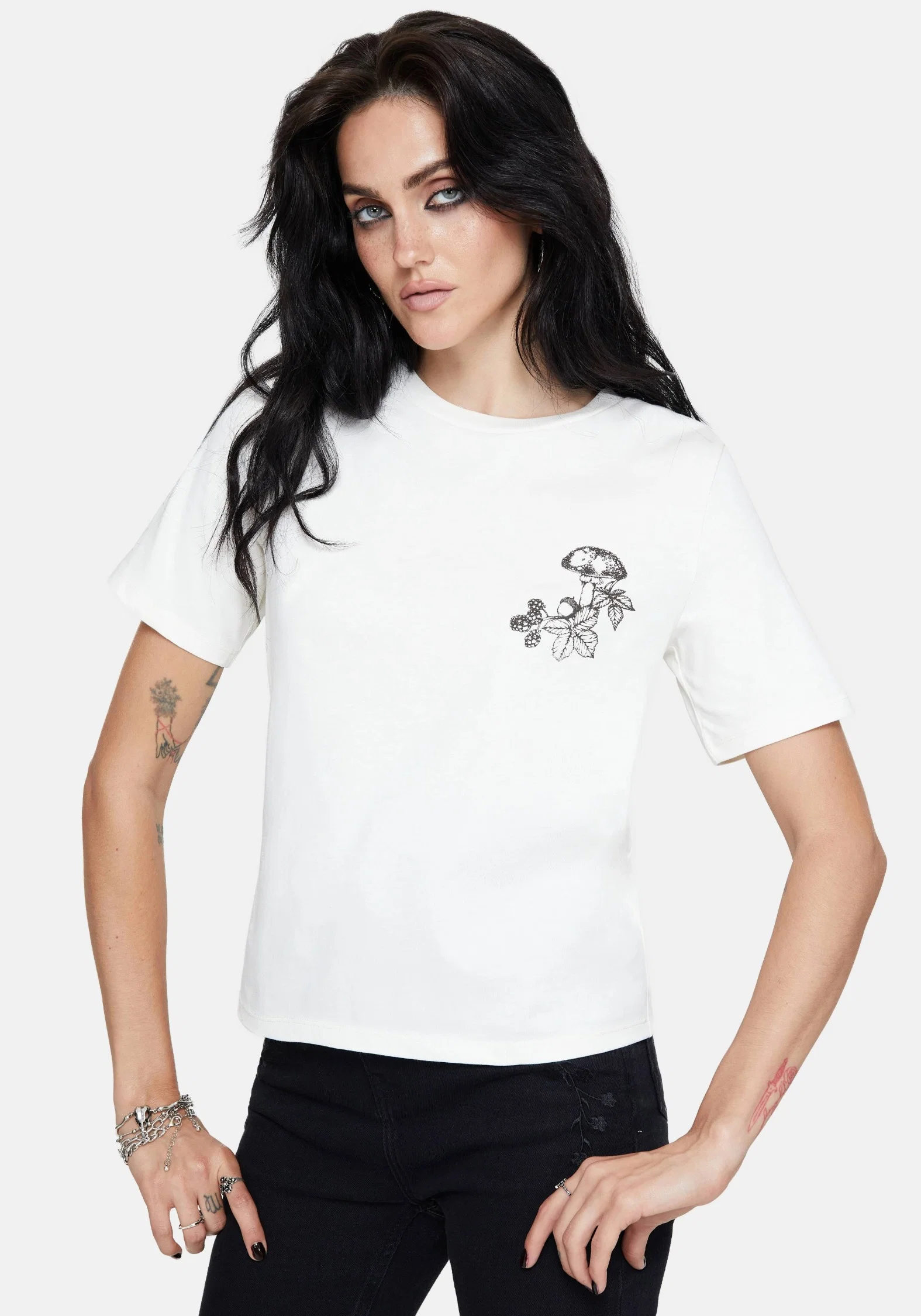 Cynthia Spider Web Graphic Cotton T-Shirt - Image 6