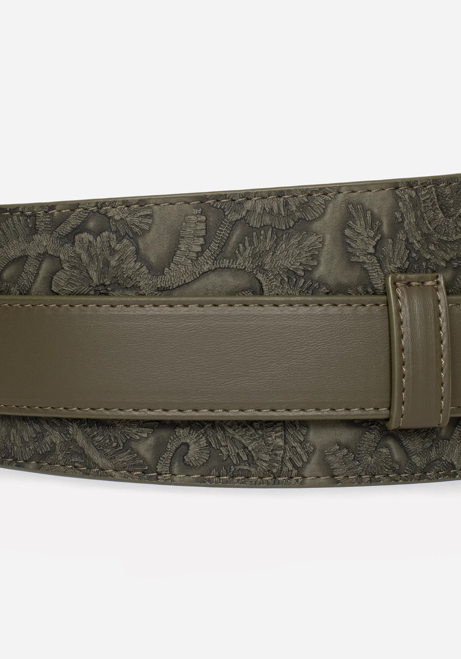 Cypress Paisley Debossed Buckled Waist Belt - Image 10