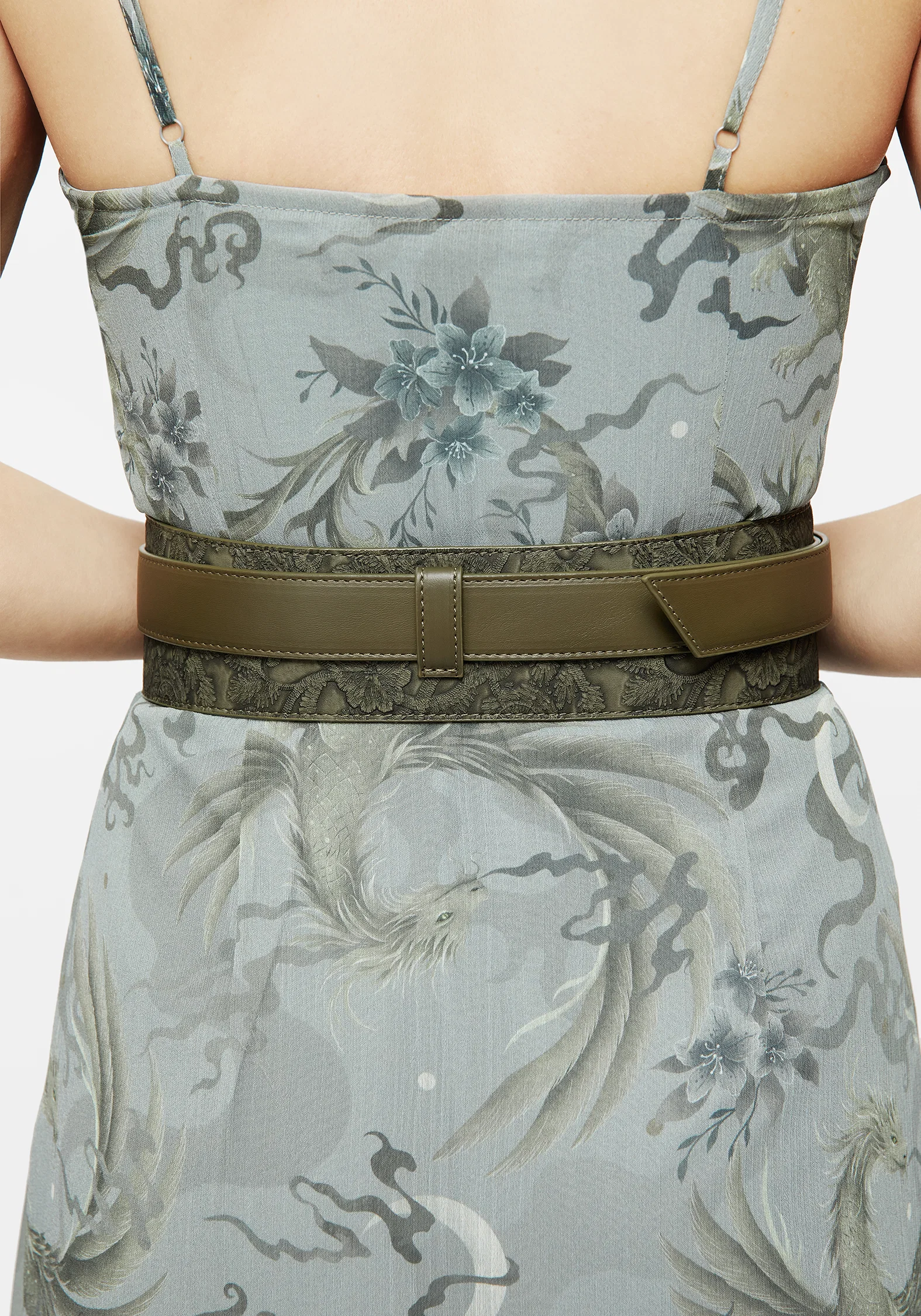 Cypress Paisley Debossed Buckled Waist Belt - Image 4