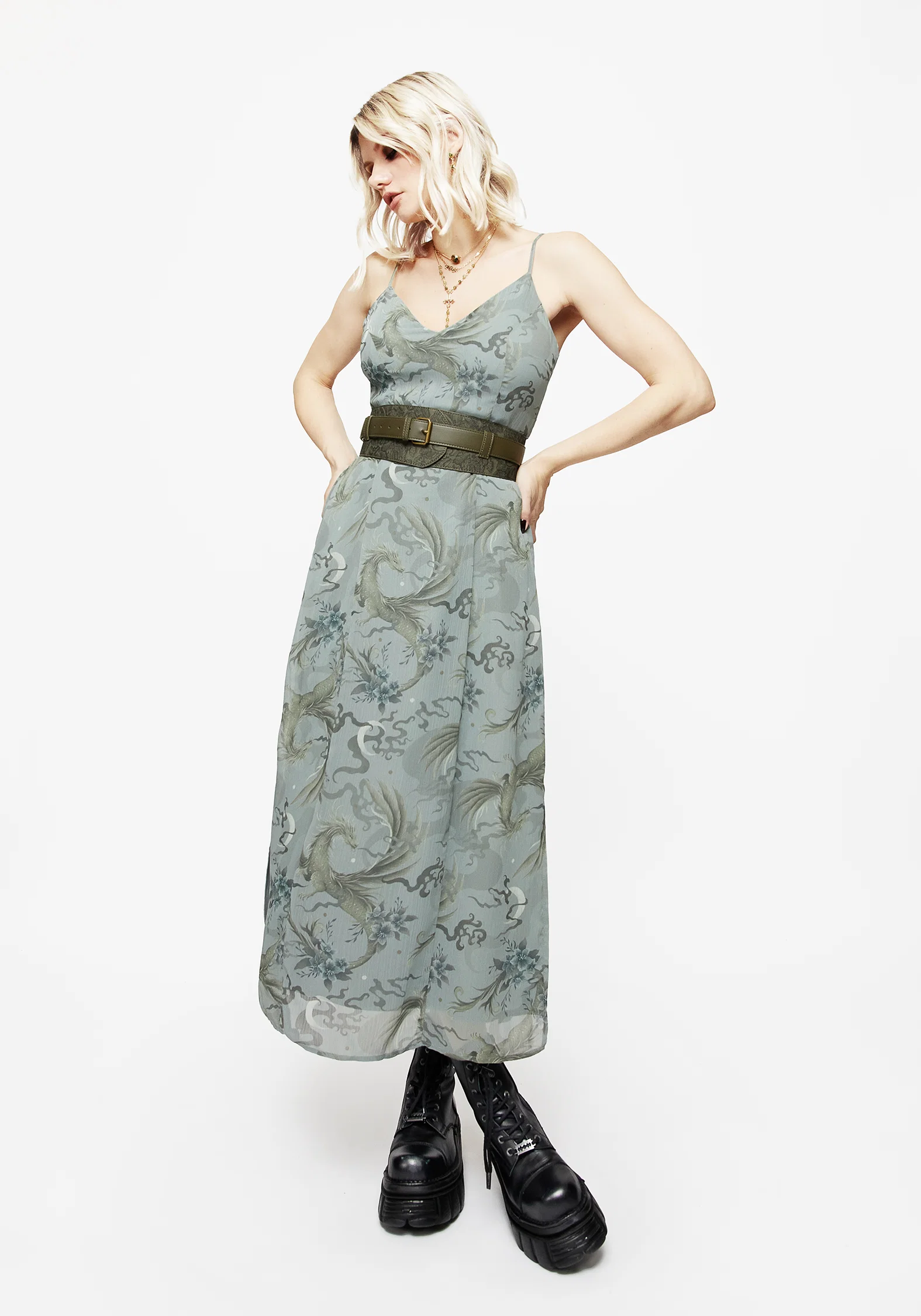 Cypress Paisley Debossed Buckled Waist Belt - Image 5