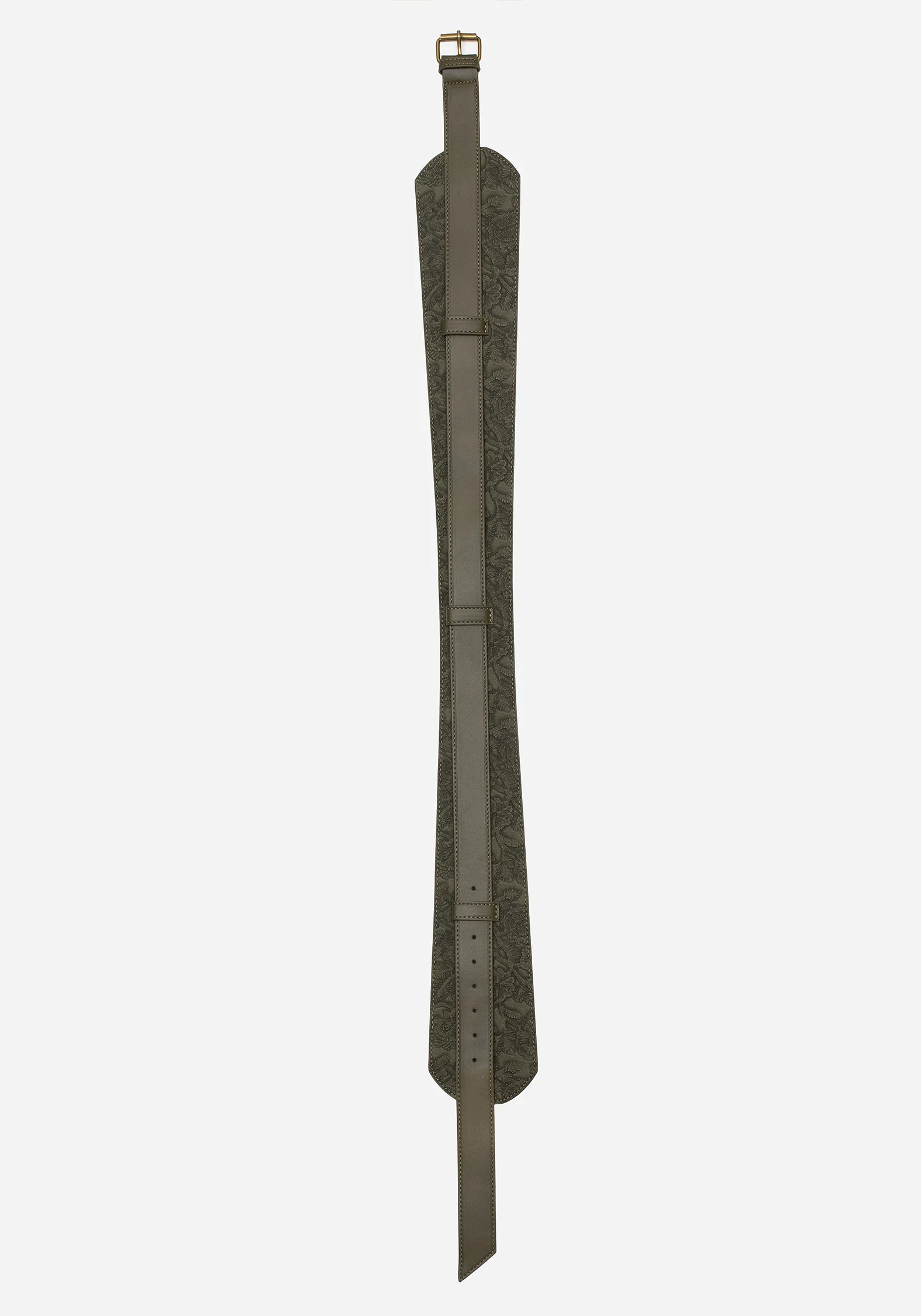 Cypress Paisley Debossed Buckled Waist Belt - Image 7