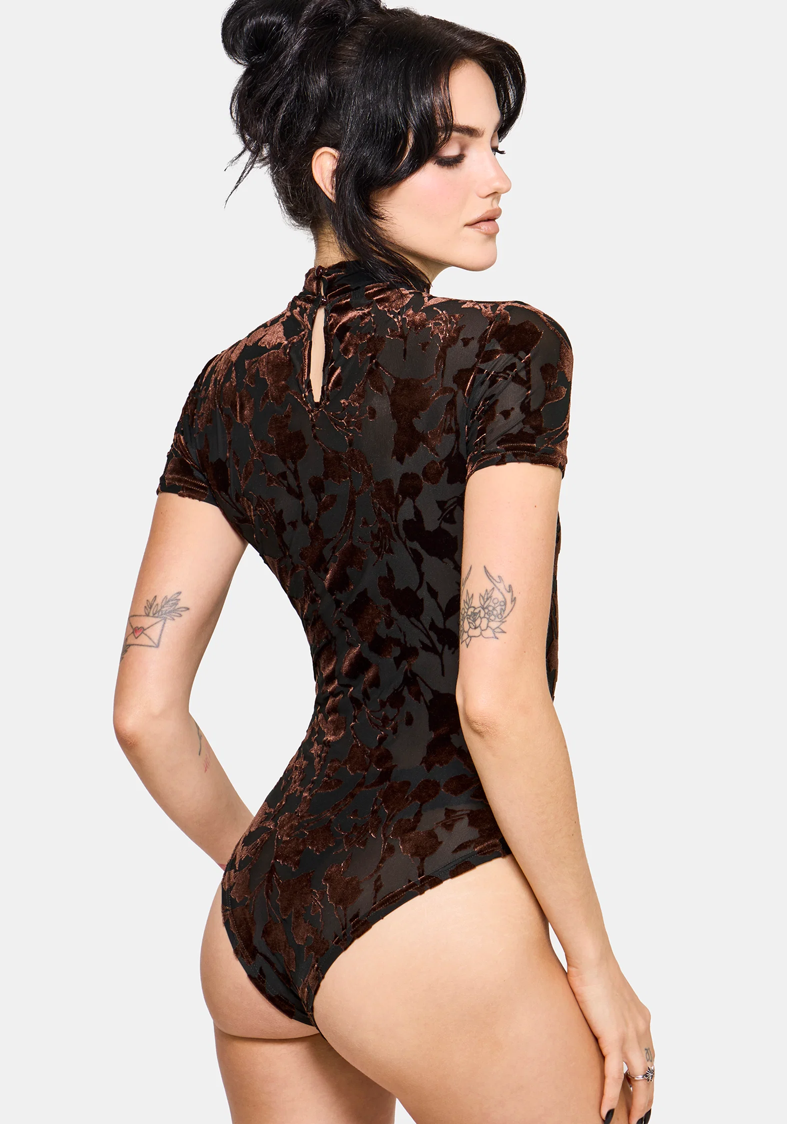 Dakota Devore Velour Bodysuit - Image 3