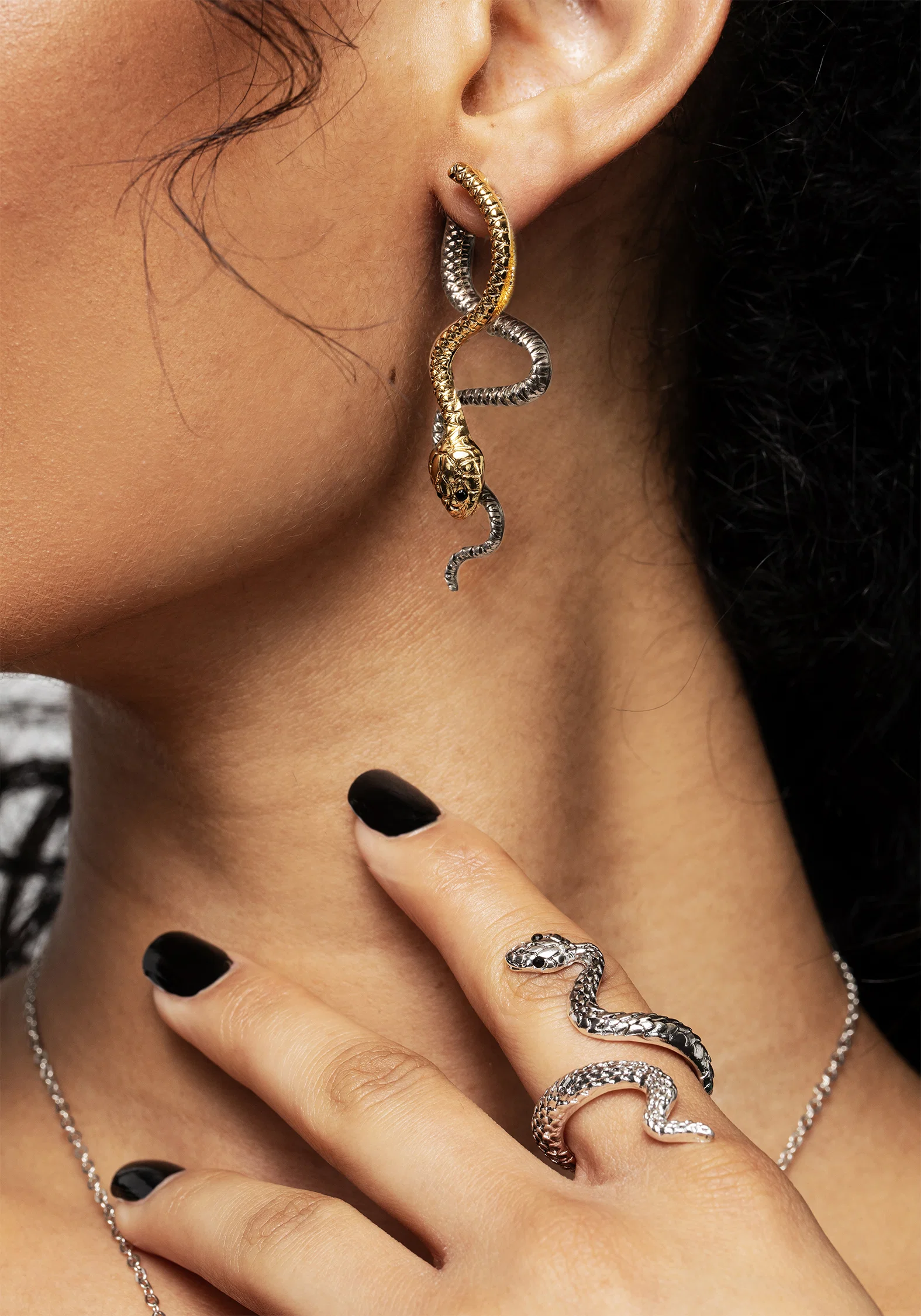 Damballa Snake Earrings - Image 4