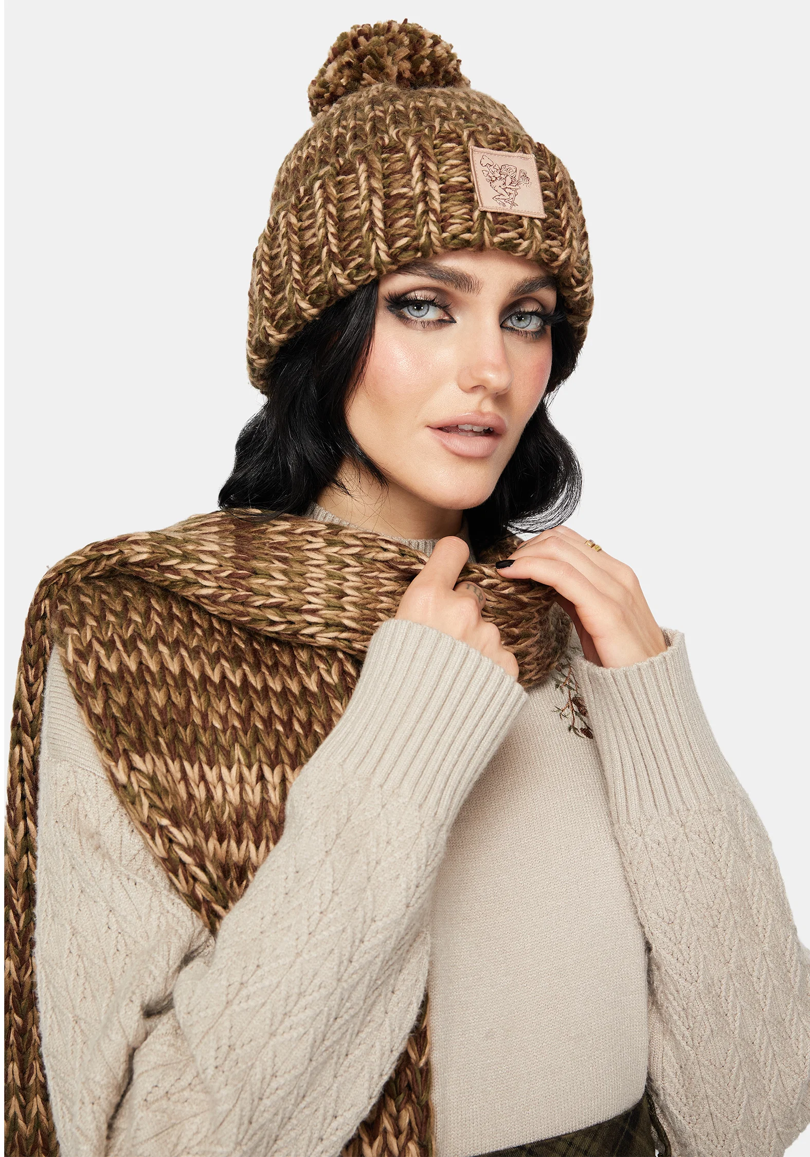 Daphne Frog Patch Cable Beanie - Image 3