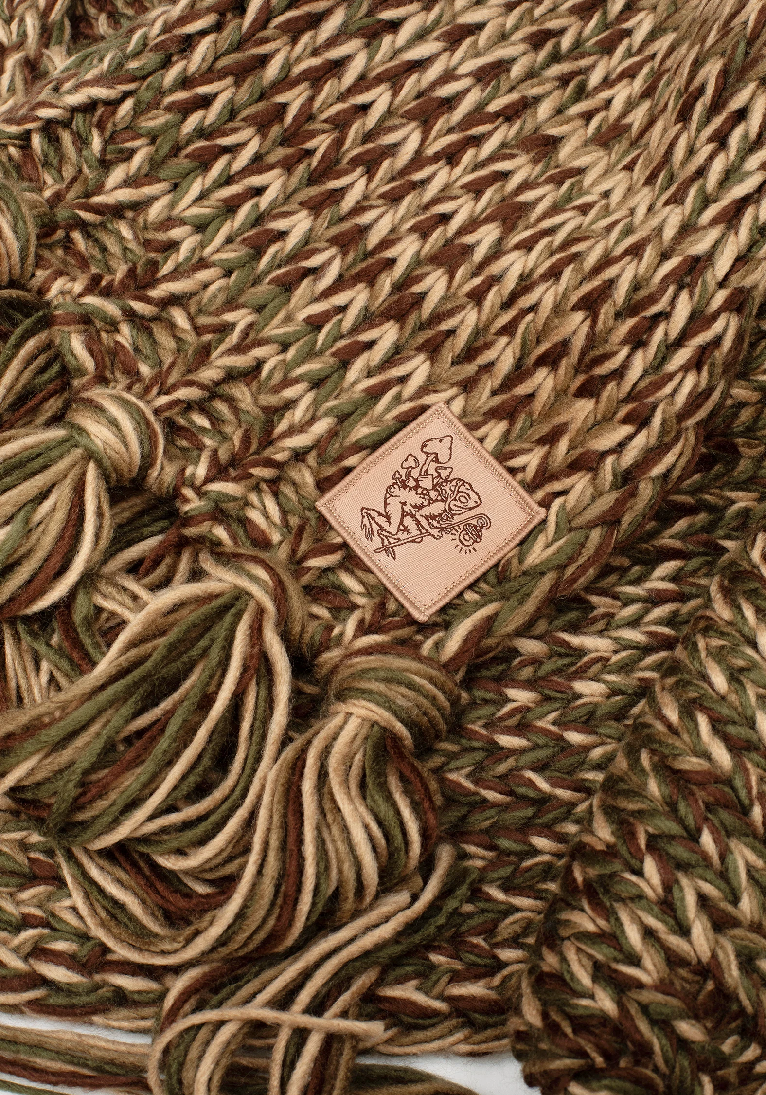 Daphne Frog Patch Cable Scarf - Image 2