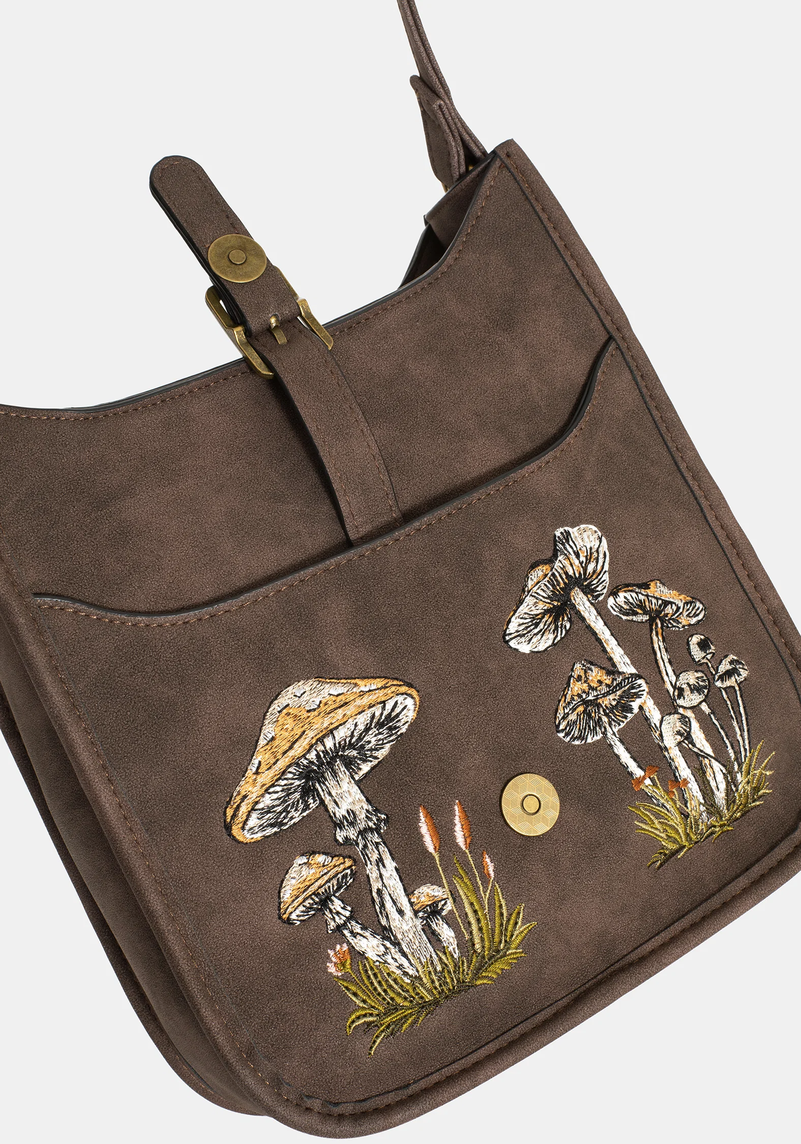 Dapperling Mushroom Embroidered Crossbody Bag - Image 9
