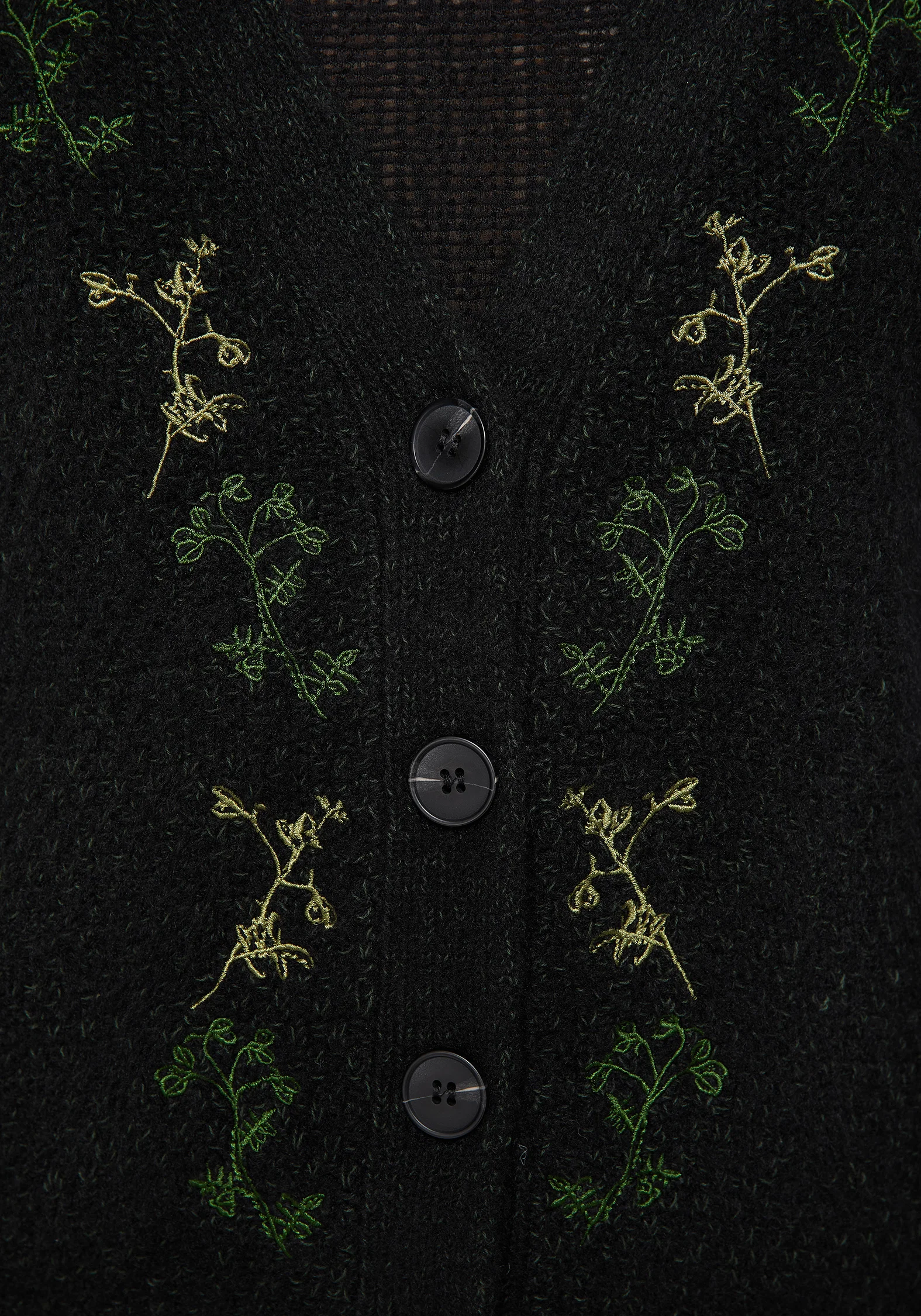 Dawsonia Embroidered Knit Crop Cardigan - Image 2