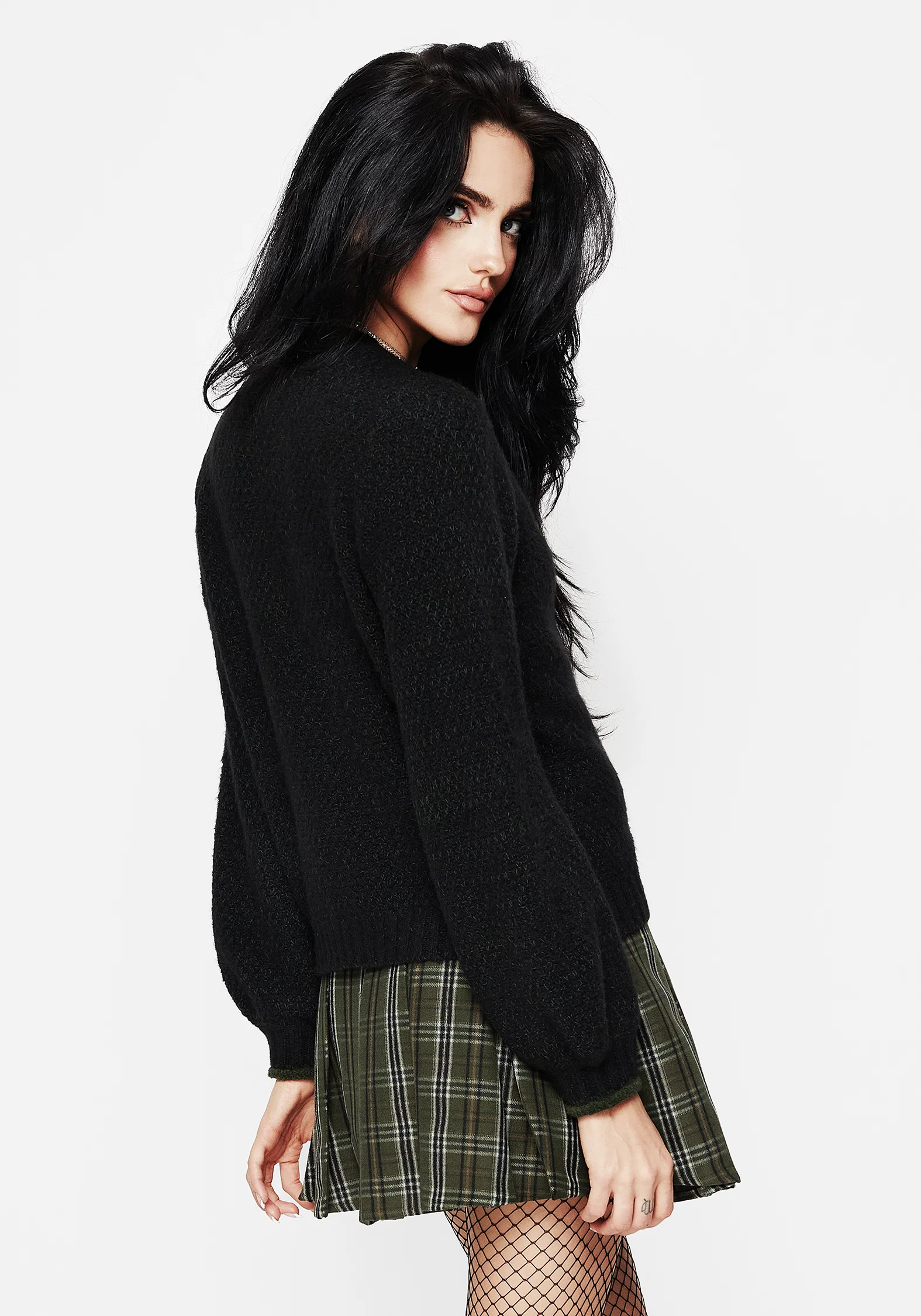 Dawsonia Embroidered Knit Crop Cardigan - Image 3