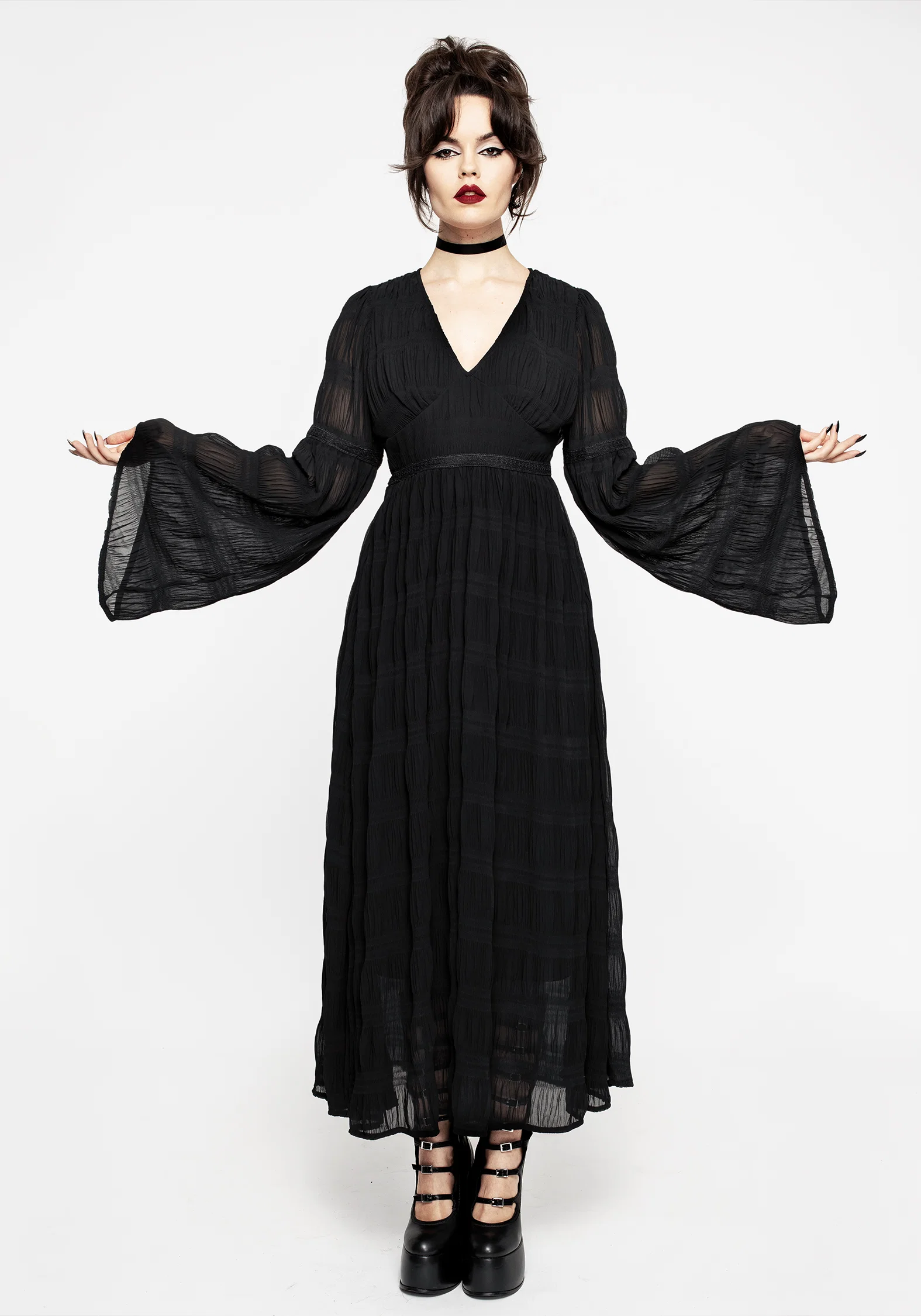 Deirdre Flute Sleeve Maxi Dress - Image 6