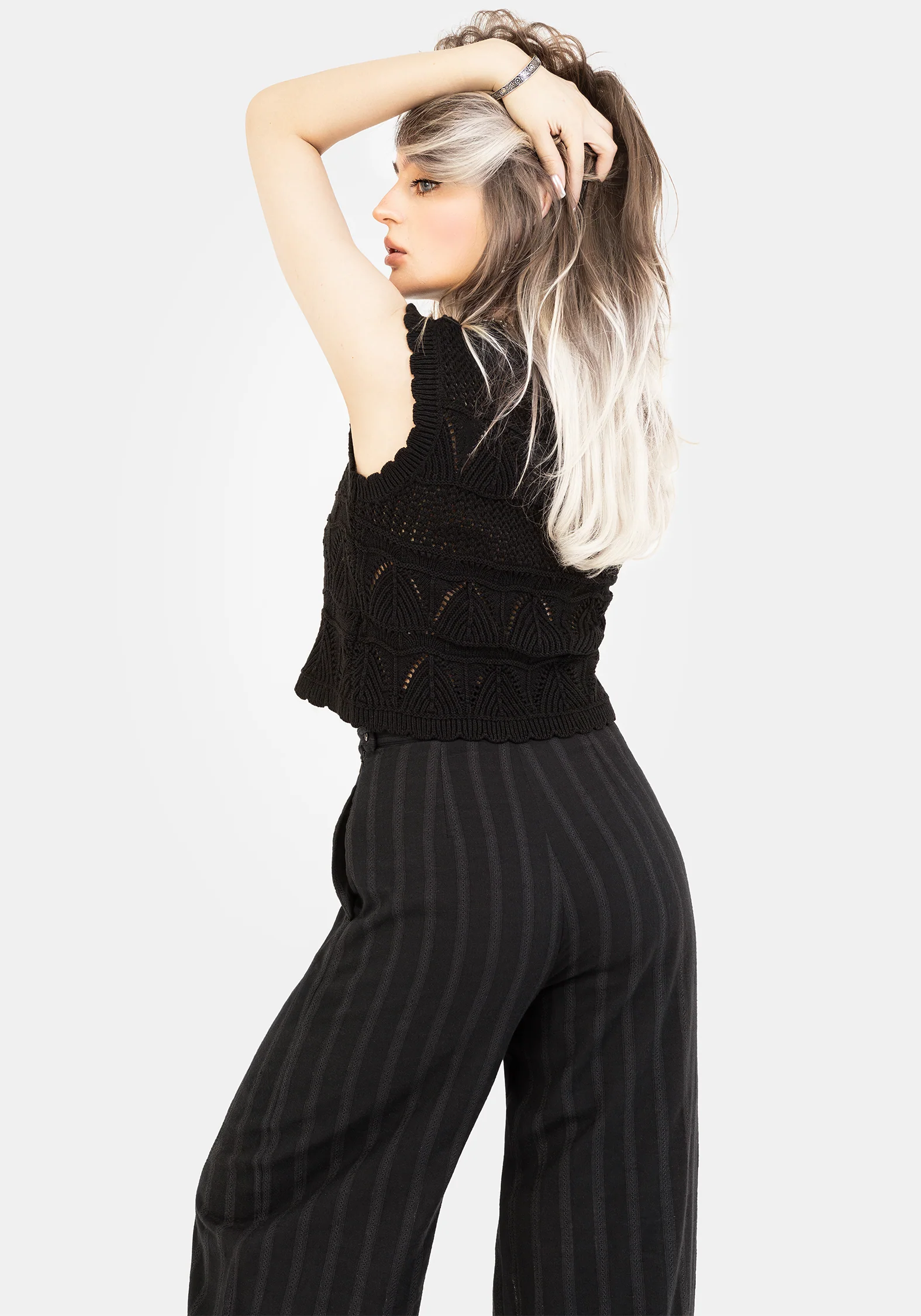 Delores Striped Cotton Balloon Trousers - Image 7