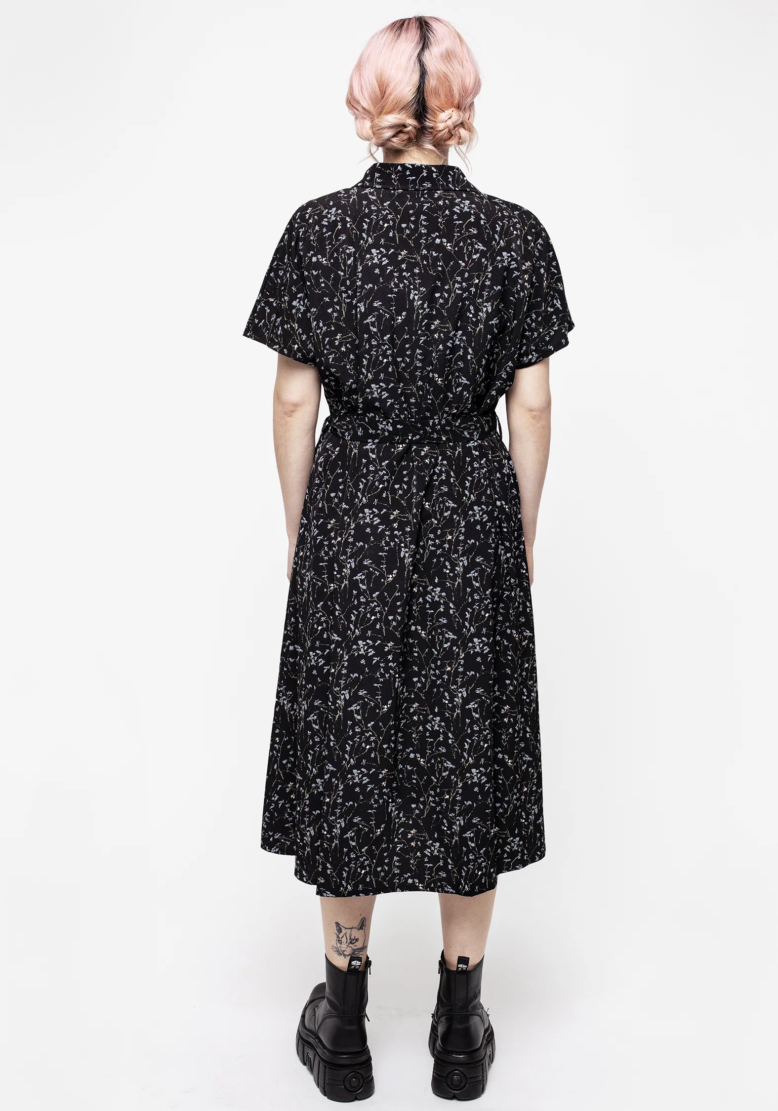 Delphinium Midi Shirt Dress - Image 3