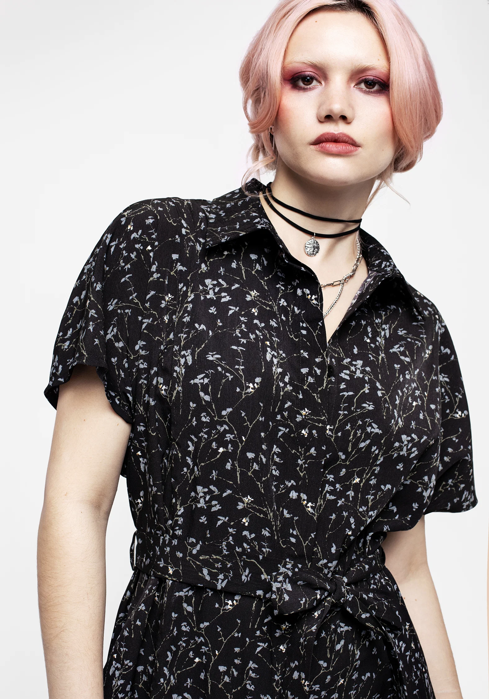 Delphinium Midi Shirt Dress - Image 5