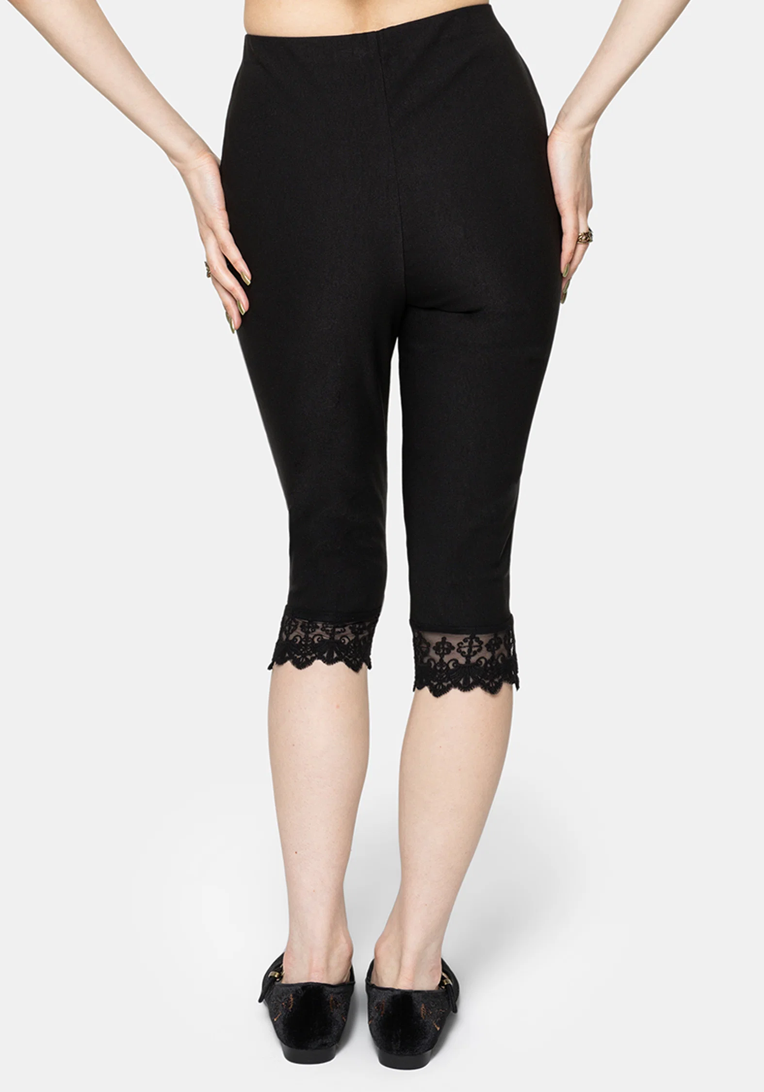 Deva Lace Trim Capri Trouser - Image 3