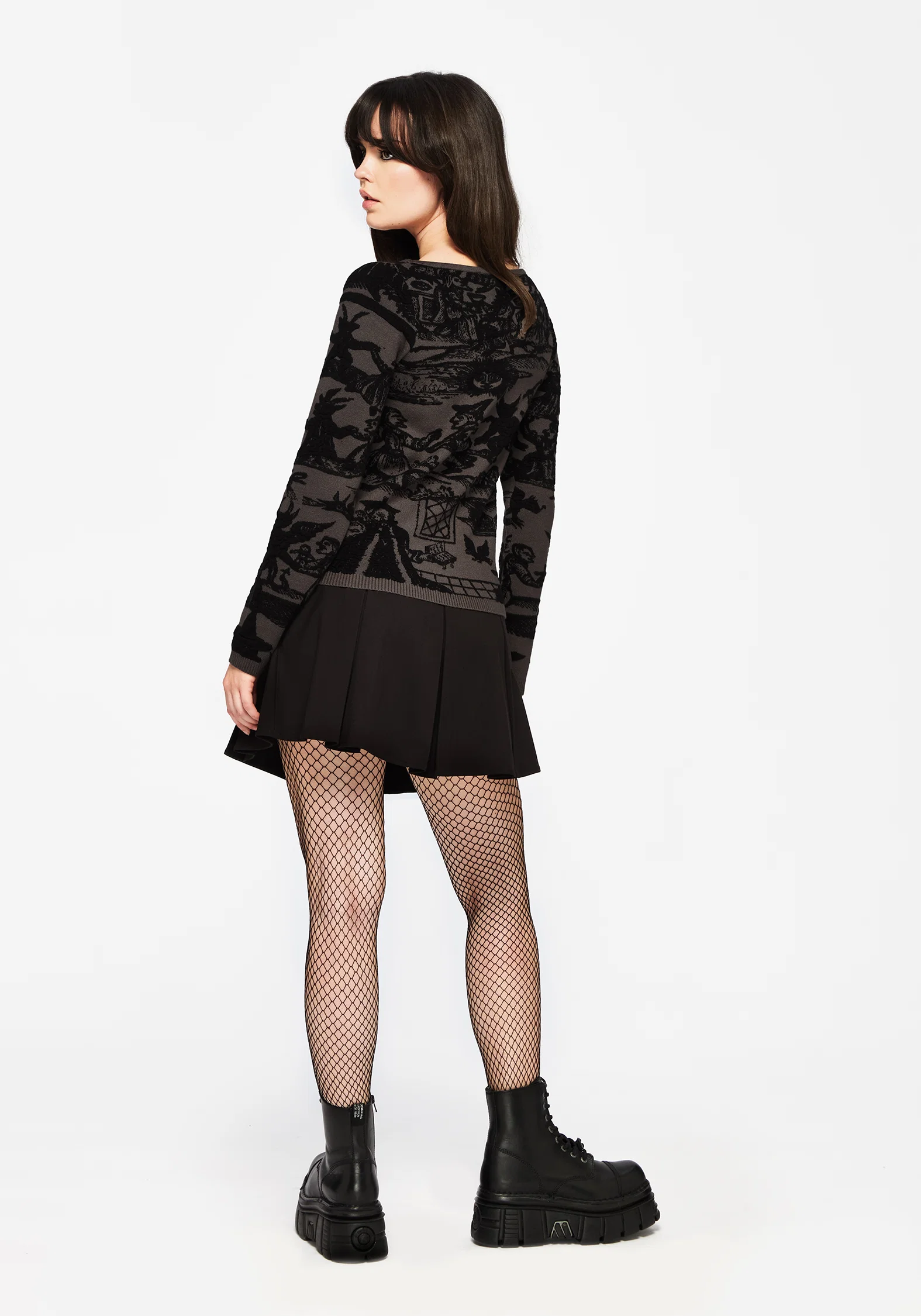 Diabolical Raised Jacquard Knit Jumper - Image 3