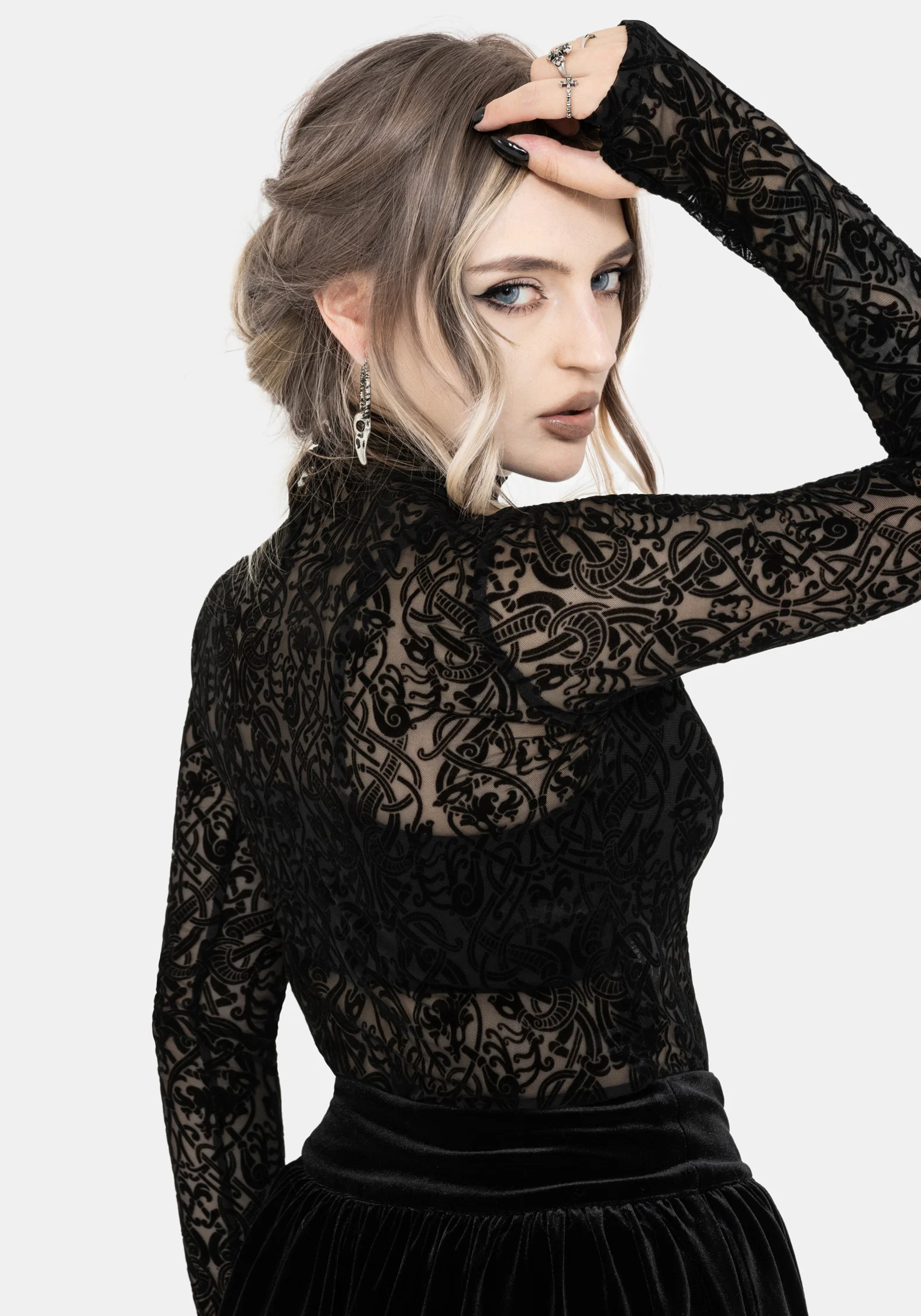 Disrupt Dragon Mesh Long Sleeved Top - Image 3