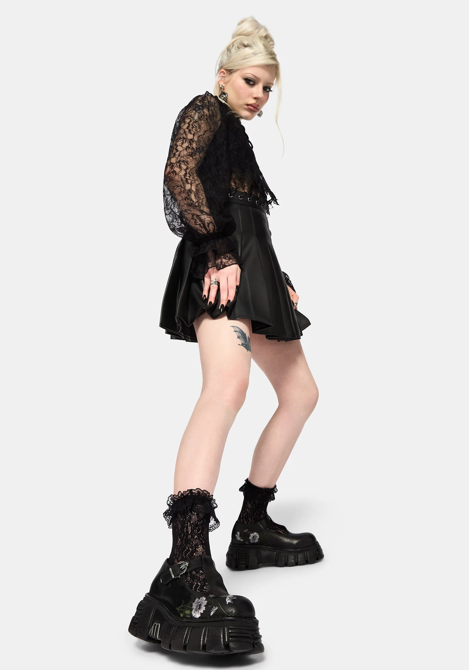 Disturbia x New Rock Aurelia Mary Janes - Image 4