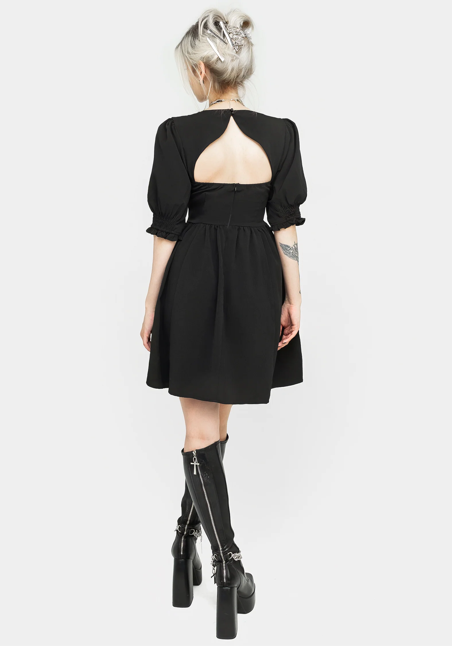 Divination Textured Mini Dress - Image 3
