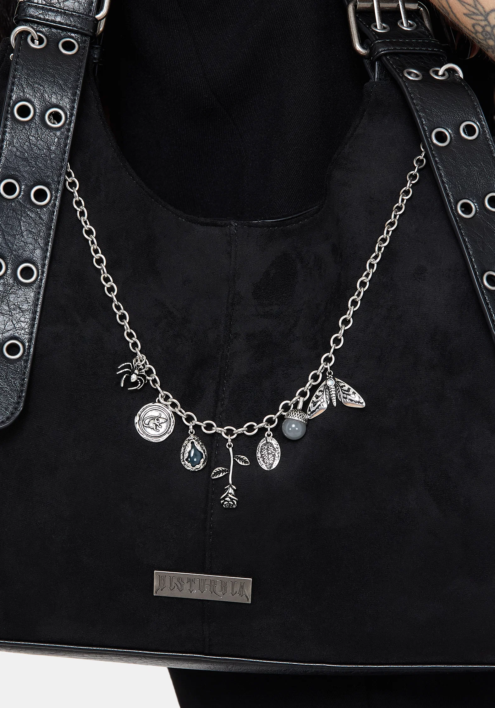 Draven Rat & Spider Bag Chain - Image 3