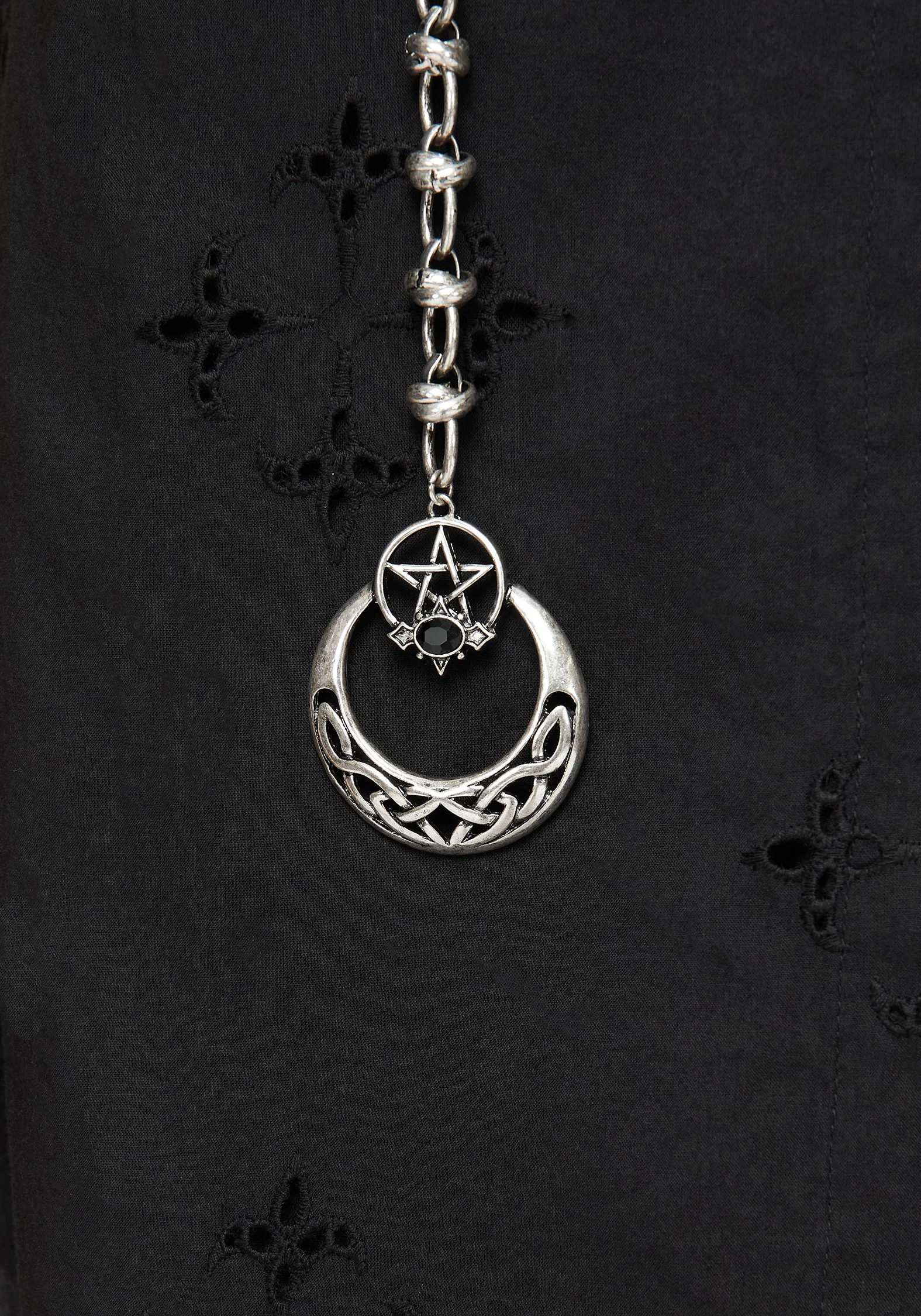 Druantia Pentagram Moon Chain Belt - Image 2