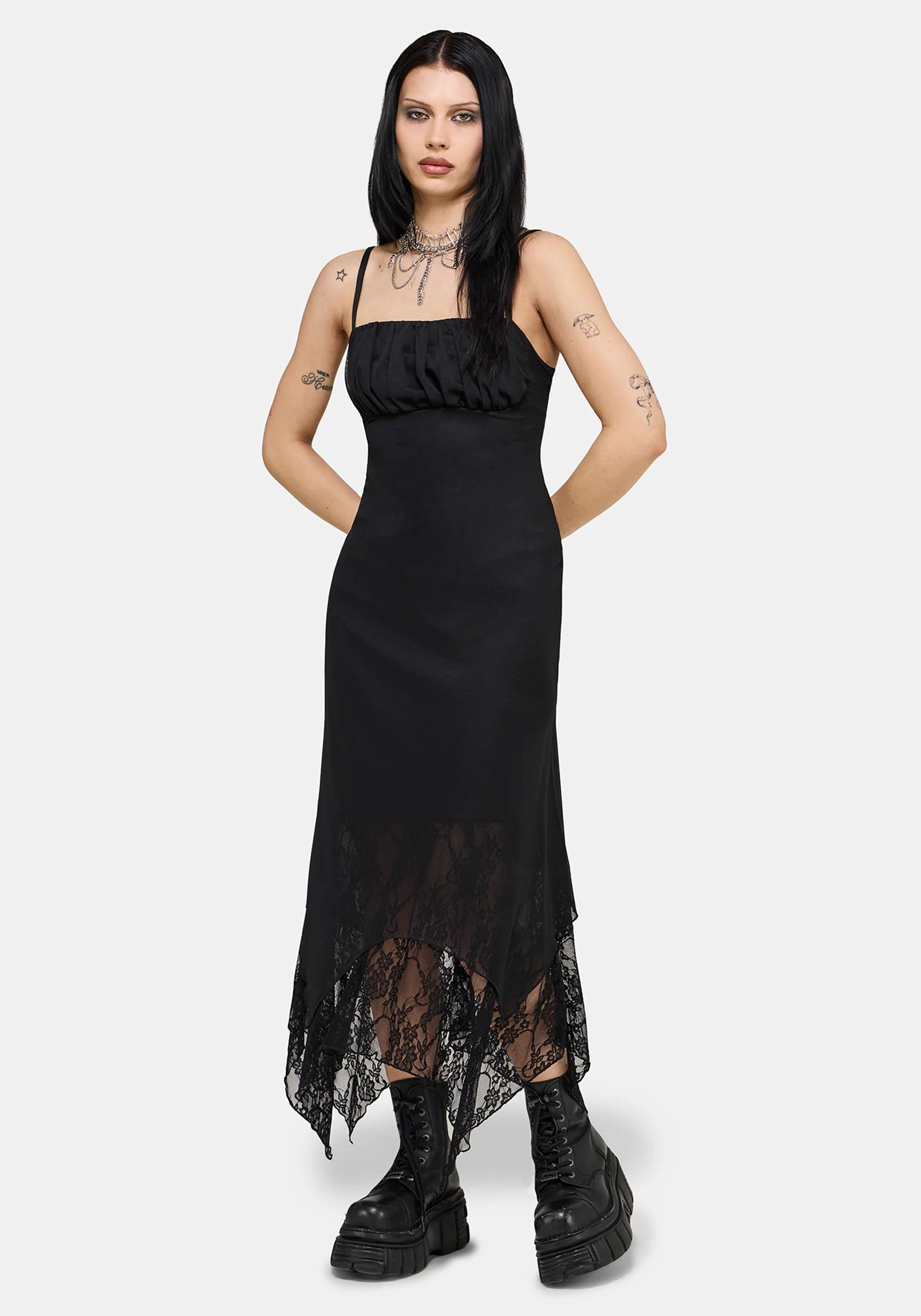 Druella Lace Cami Midaxi Dress - Image 5