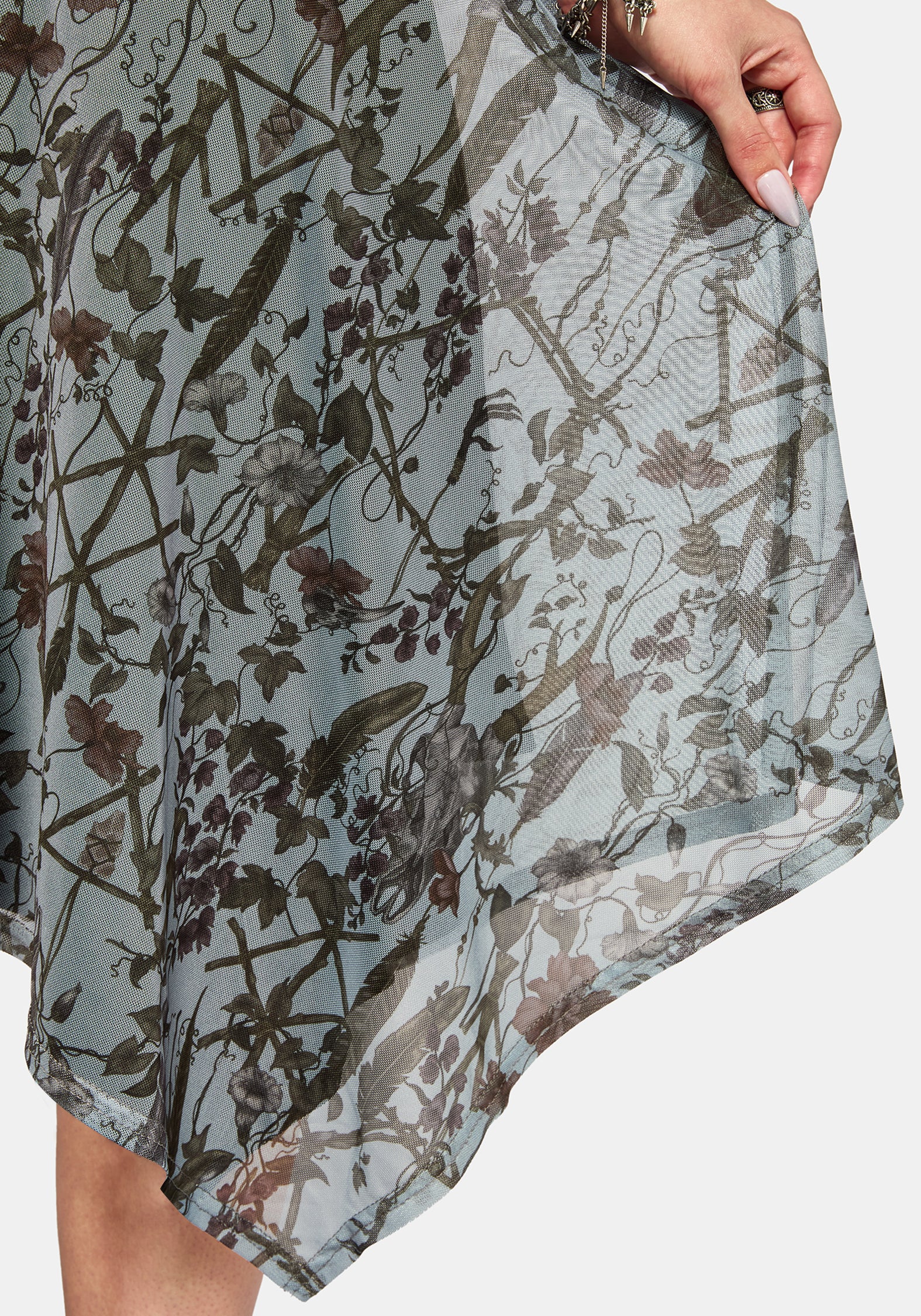 Dusha Garden Mesh Midi Skirt - Image 7