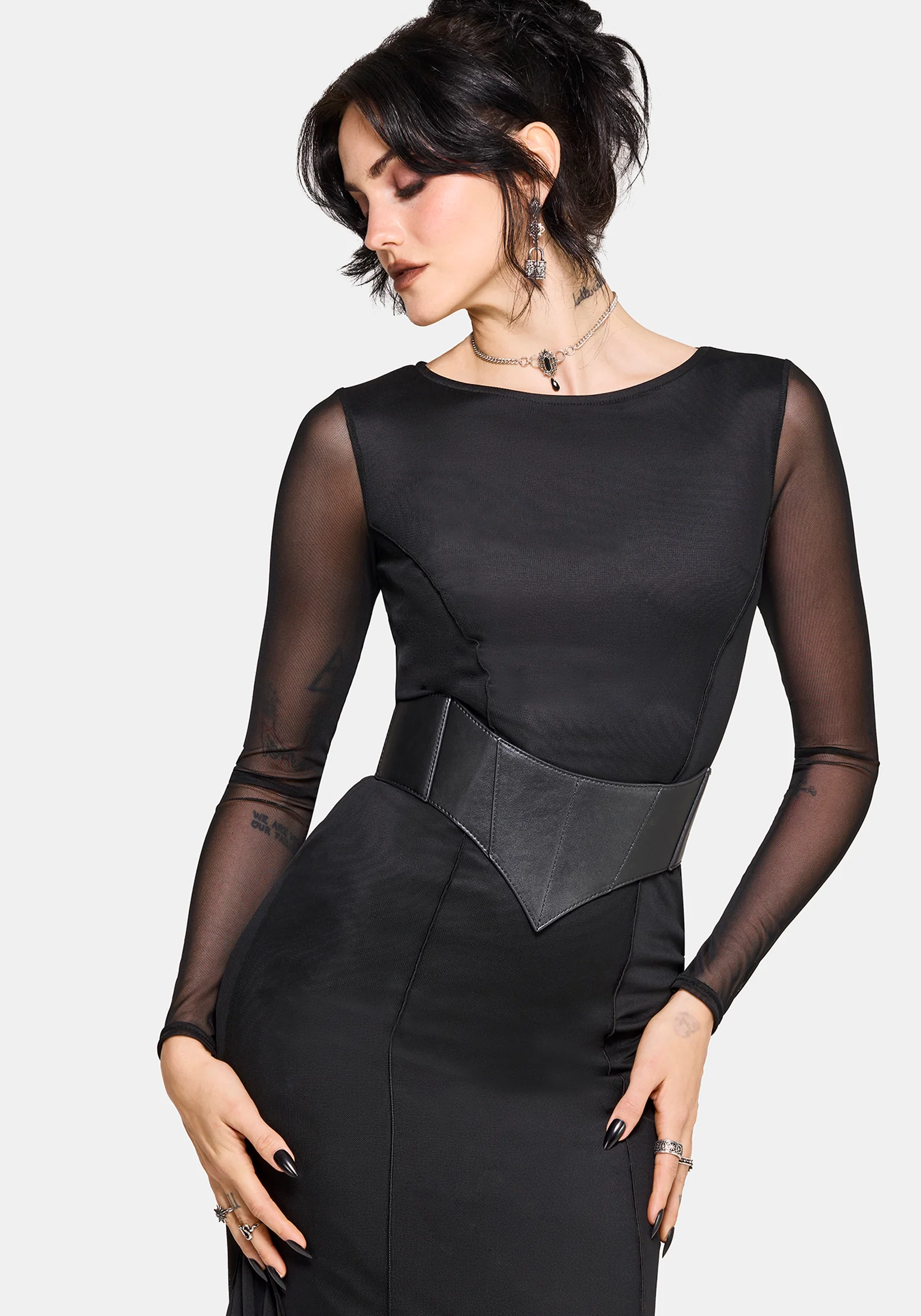 Ebonine Backless Maxi Dress - Image 2