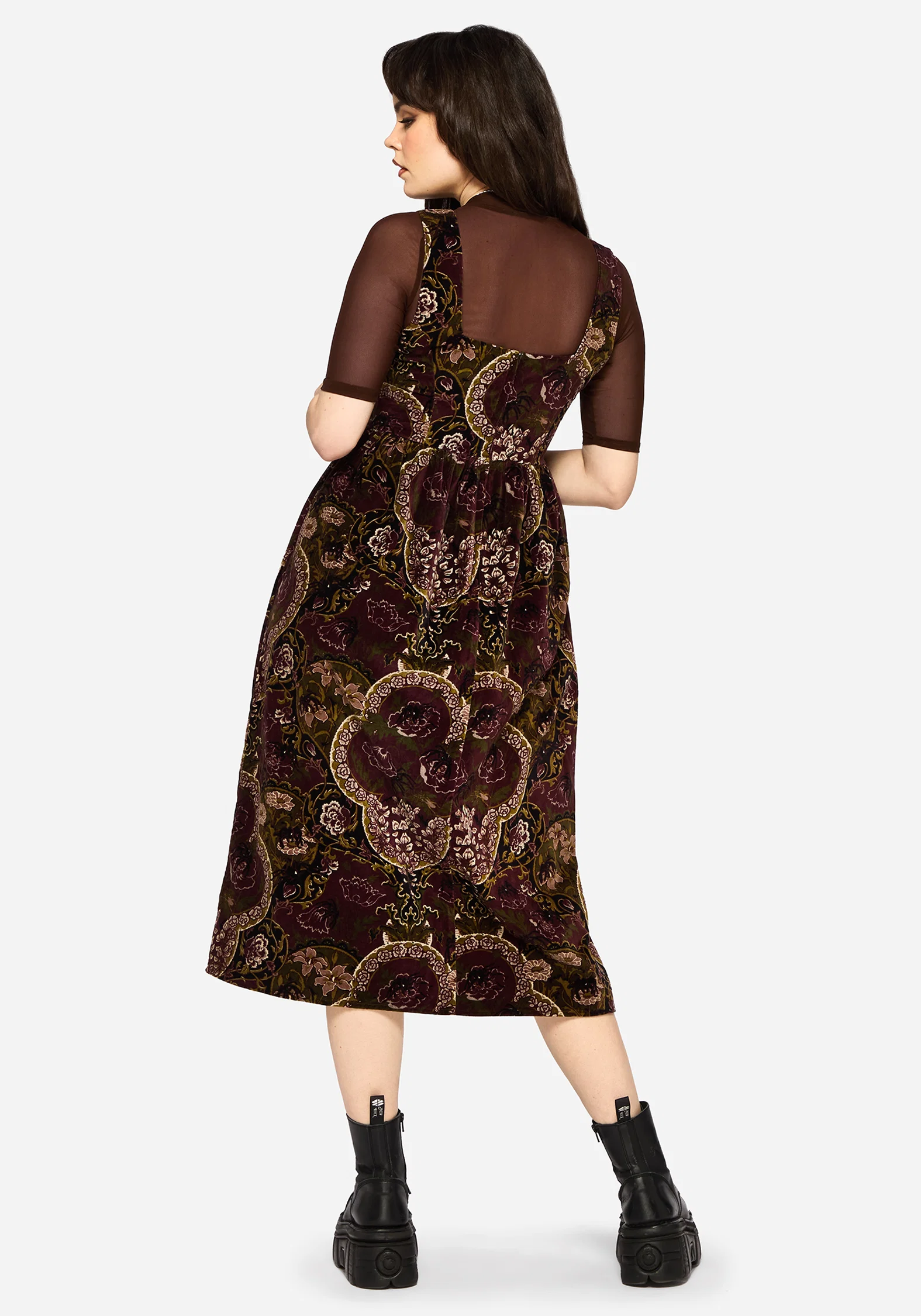 Effie Baroque Corset Bodice Midi Dress - Image 3