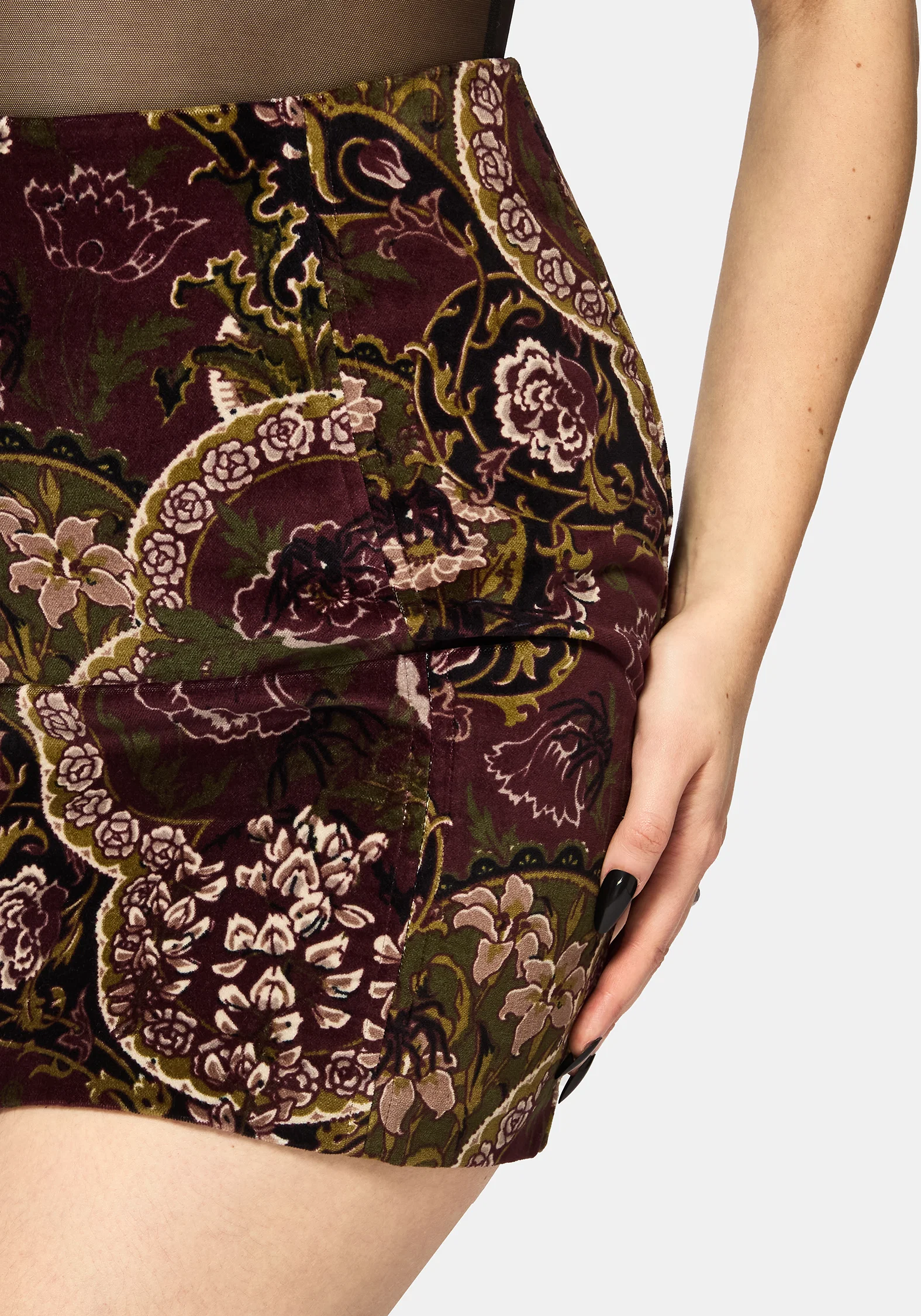 Effie Baroque Mini Shift Skirt - Image 2