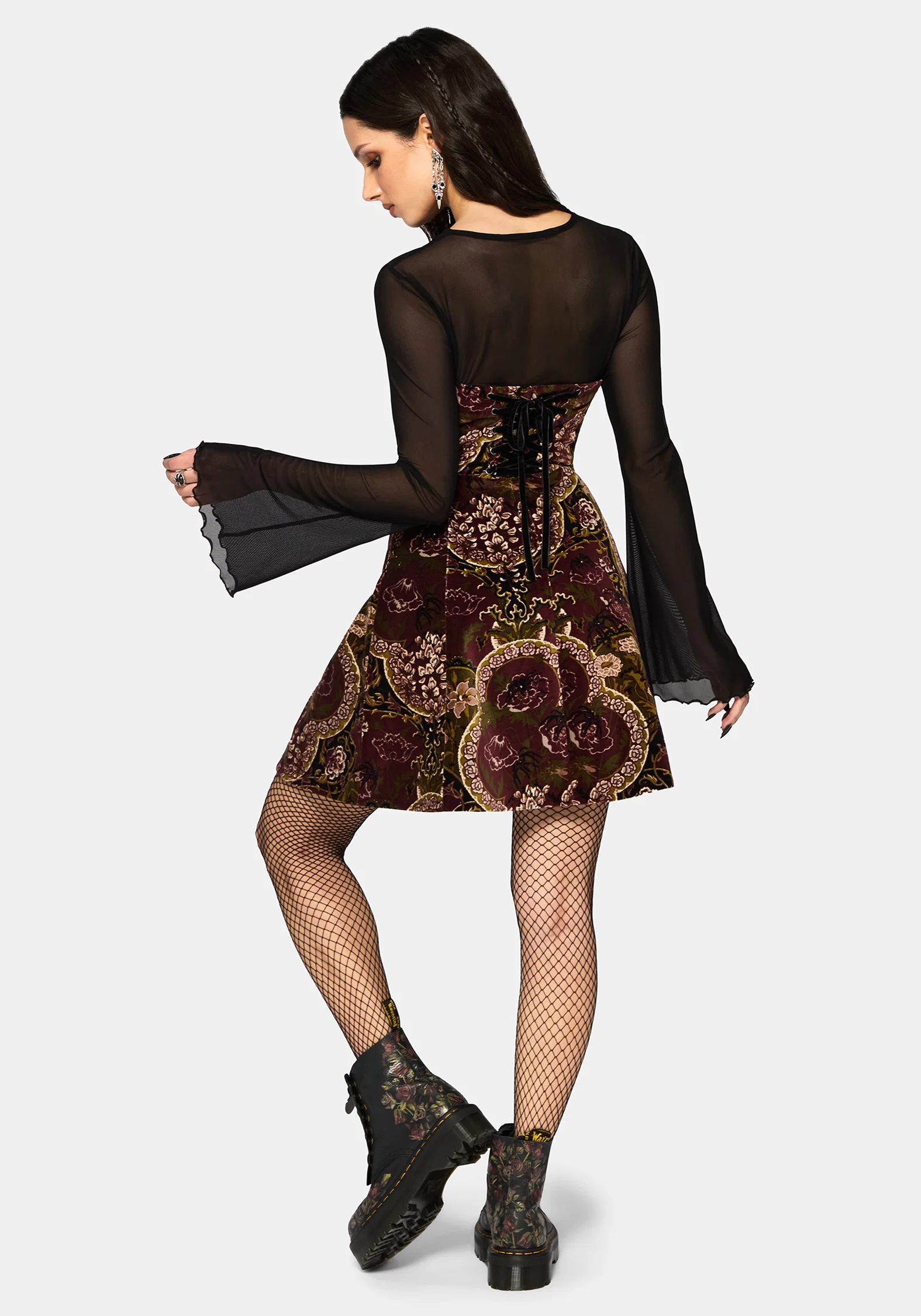 Effie Baroque Strapless Mini Dress - Image 3