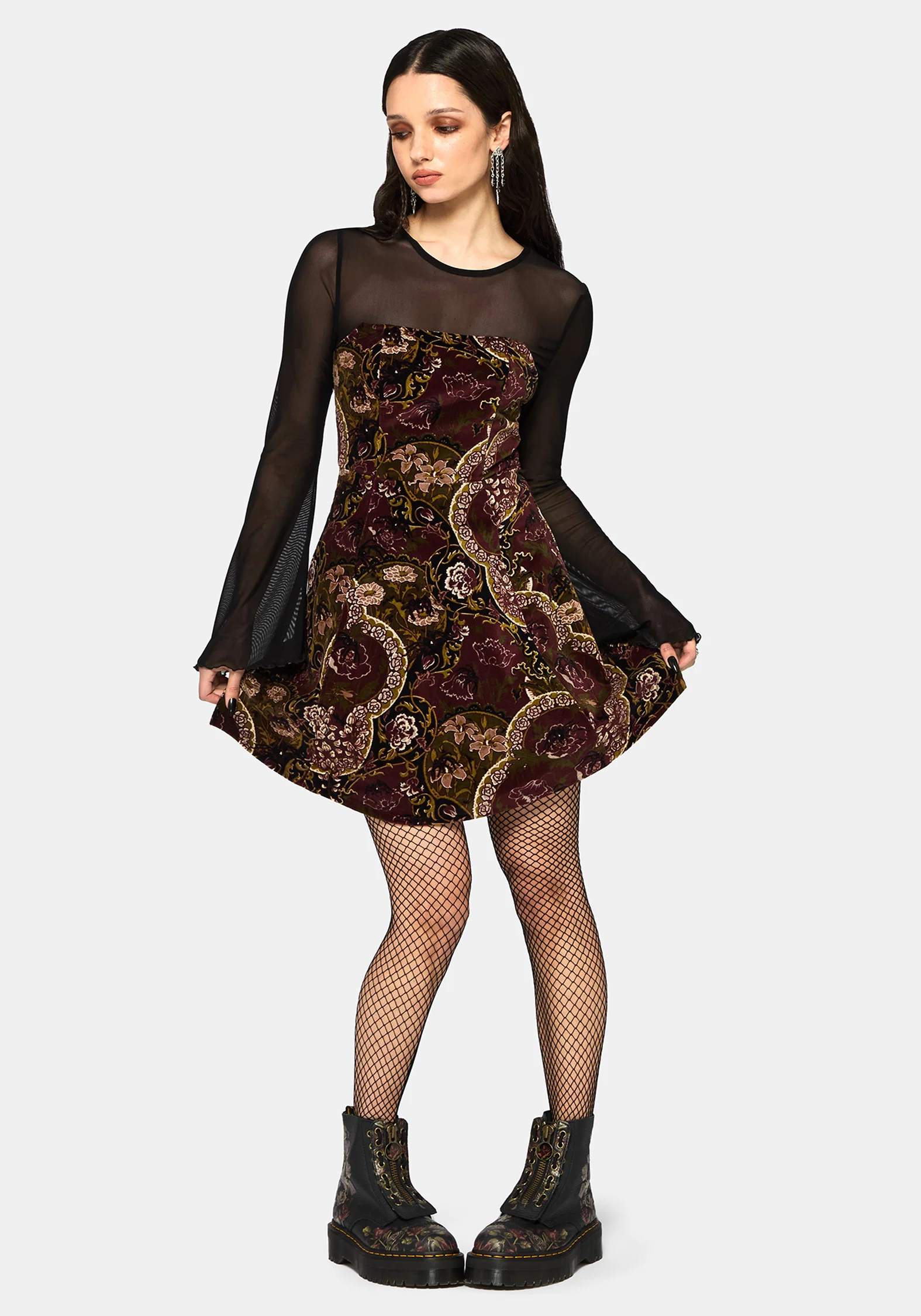 Effie Baroque Strapless Mini Dress - Image 5
