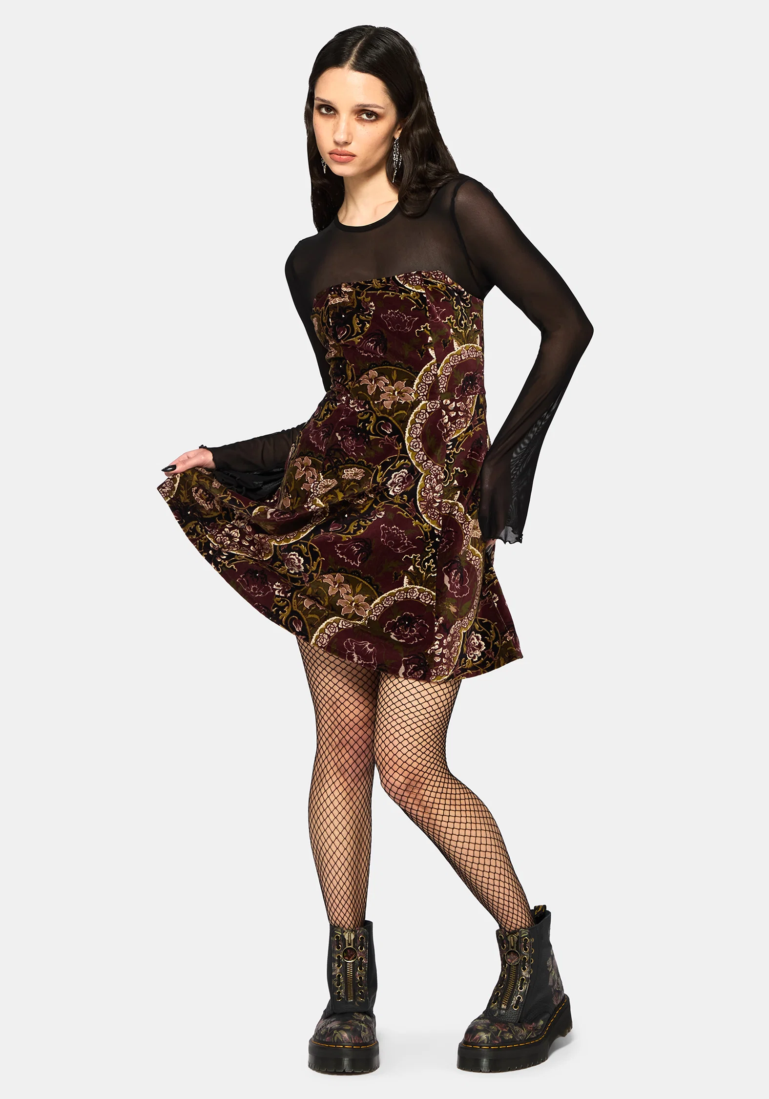 Effie Baroque Strapless Mini Dress - Image 7